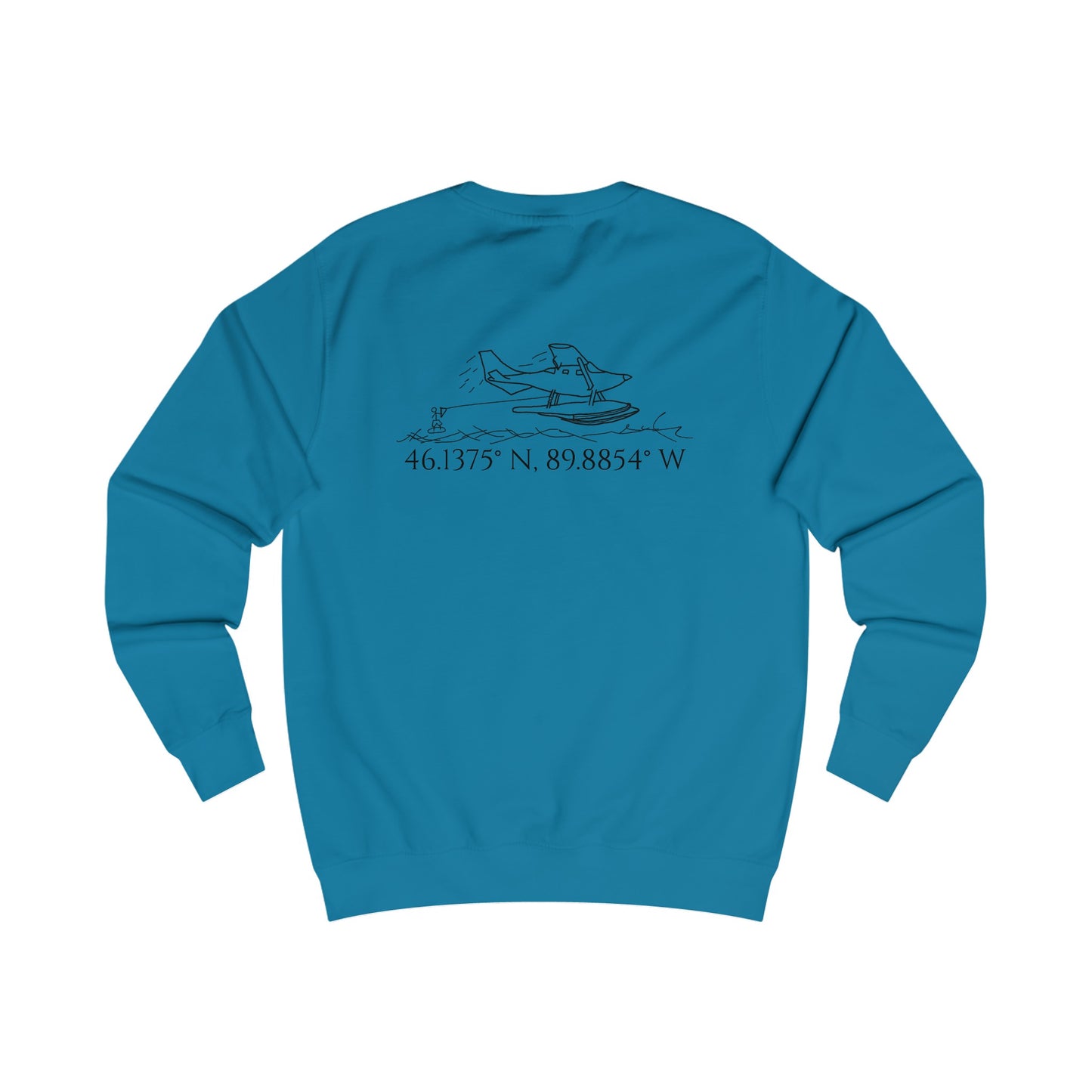 Unisex Crewneck Sweatshirt (Float Plane With Coordinates)