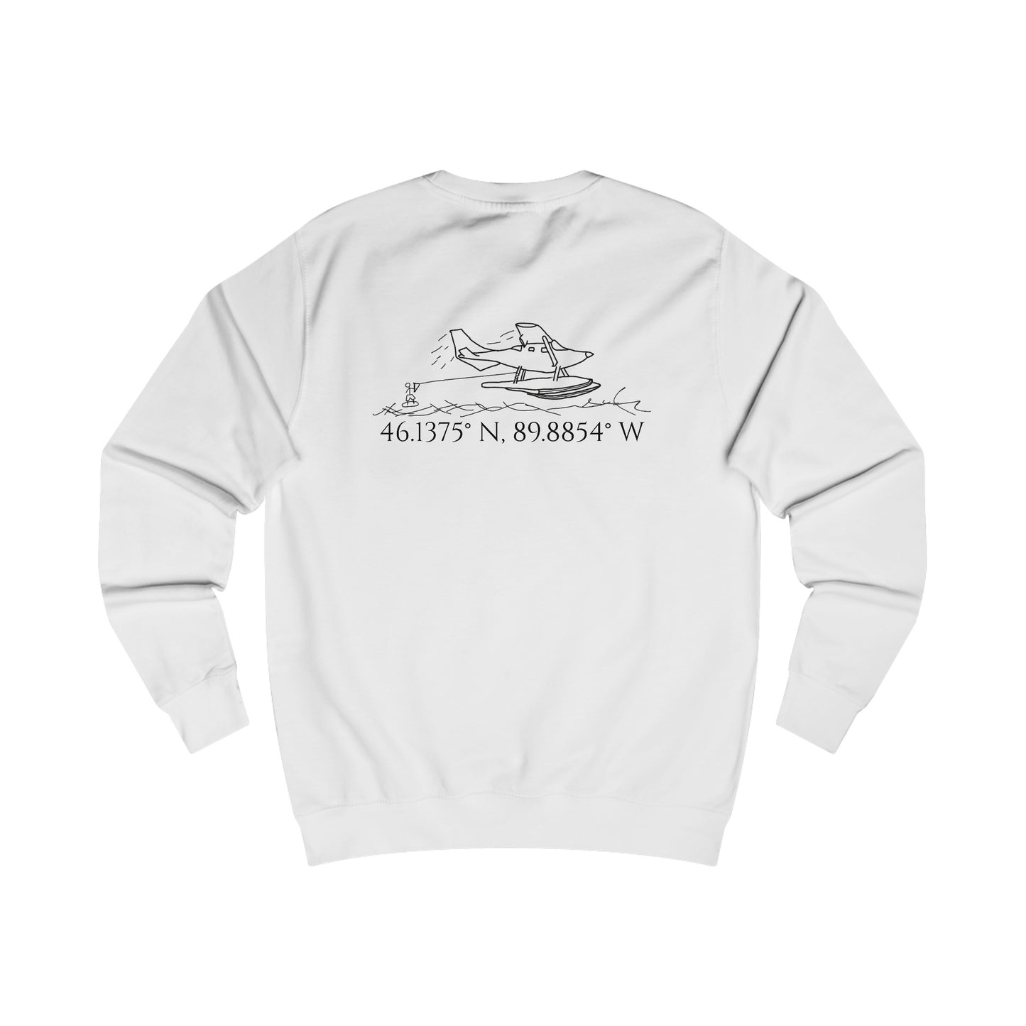 Unisex Crewneck Sweatshirt (Float Plane With Coordinates)