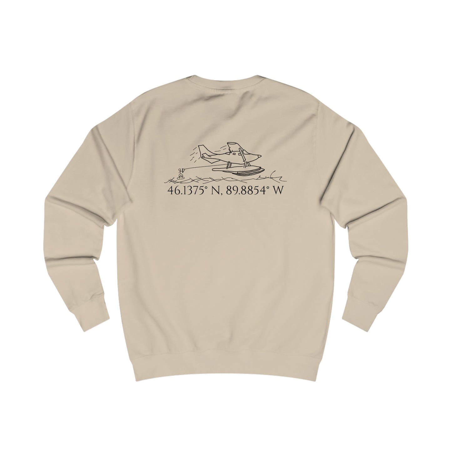 Unisex Crewneck Sweatshirt (Float Plane With Coordinates)