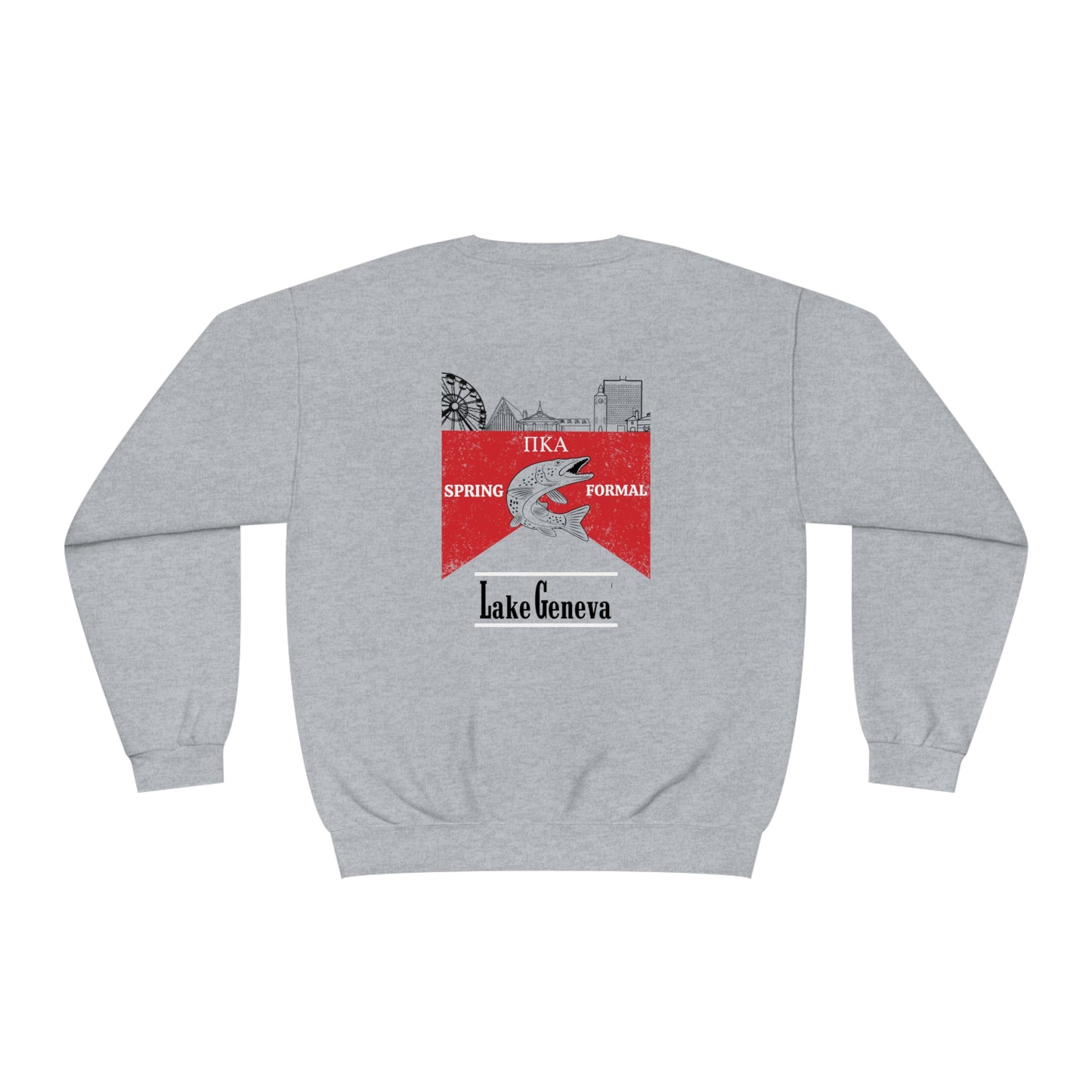 Copy of Pike Mockup 1 Crewneck Sweatshirt budwiser red