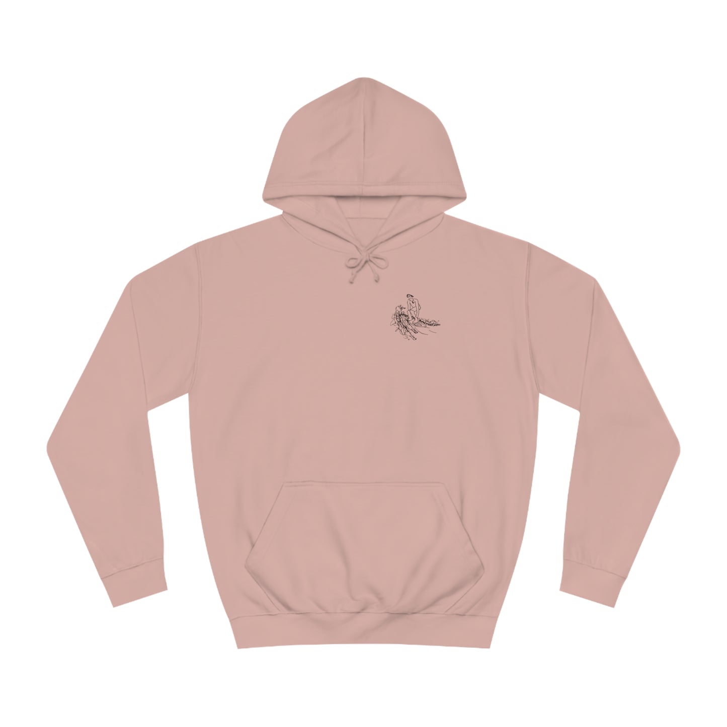 Manitowish Waters Surfing Sketch Patch - Unisex Hoodie Medium Weight