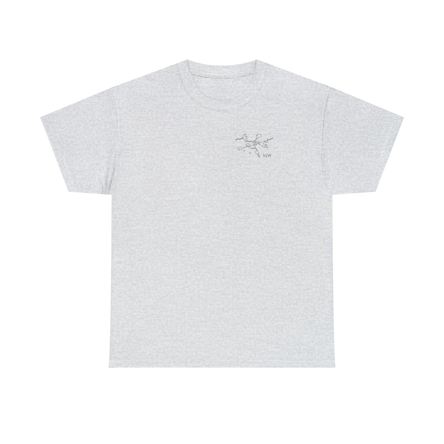Manitowish Waters Plain Back - Unisex Heavyweight Short Sleeve Tee