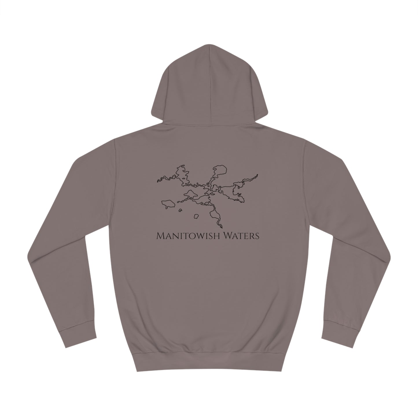 Manitowish Waters Pontoon Boat Family Front Patch - Unisex Hoodie Medium Weight
