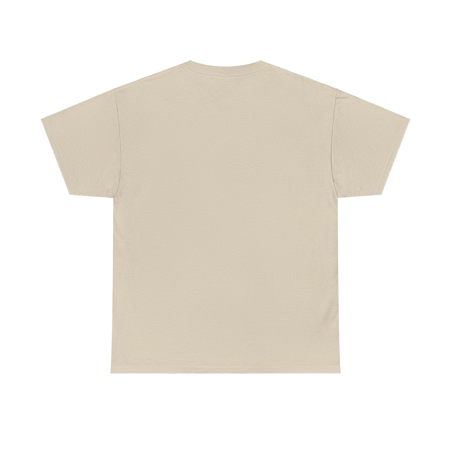 Unisex Heavy Cotton Tee (Kayak Dog Golden Retriever Design)