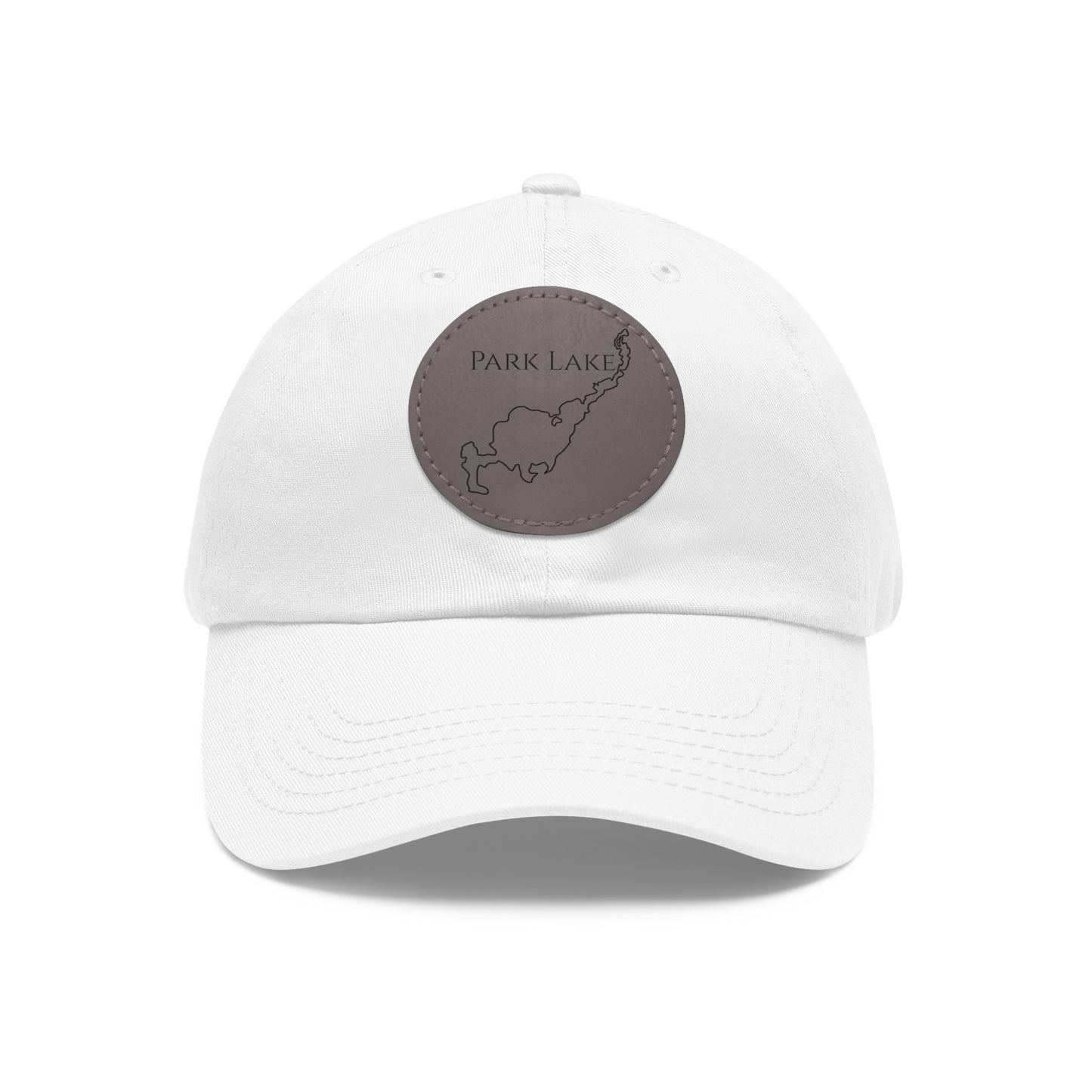 Park Lake Embroidered Hat with Leather Patch