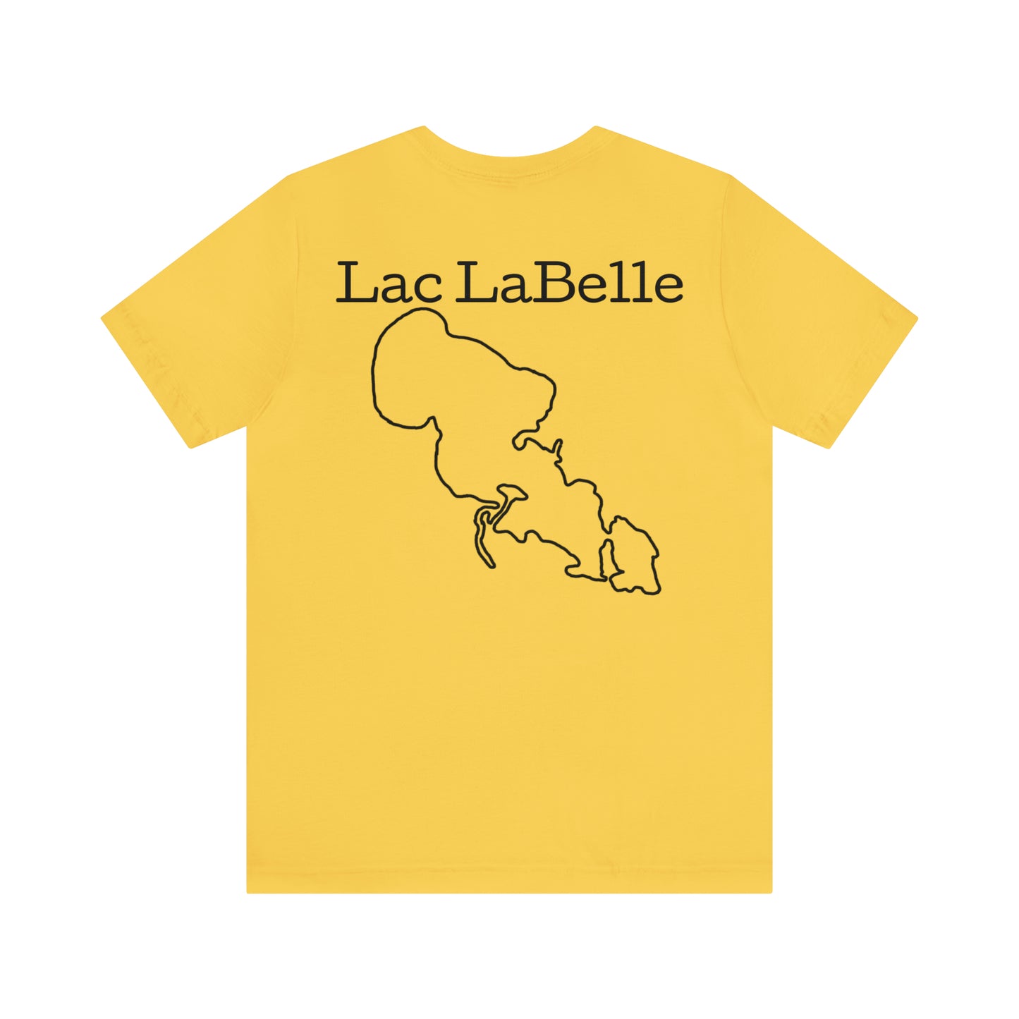 Lac LaBelle, Kayak Dog - Unisex Lightweight Short Sleeve Tee
