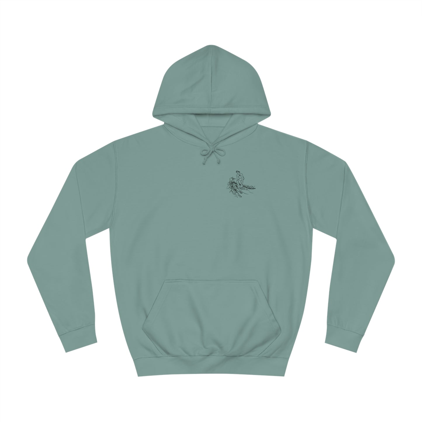 Manitowish Waters Surfing Sketch Patch - Unisex Hoodie Medium Weight