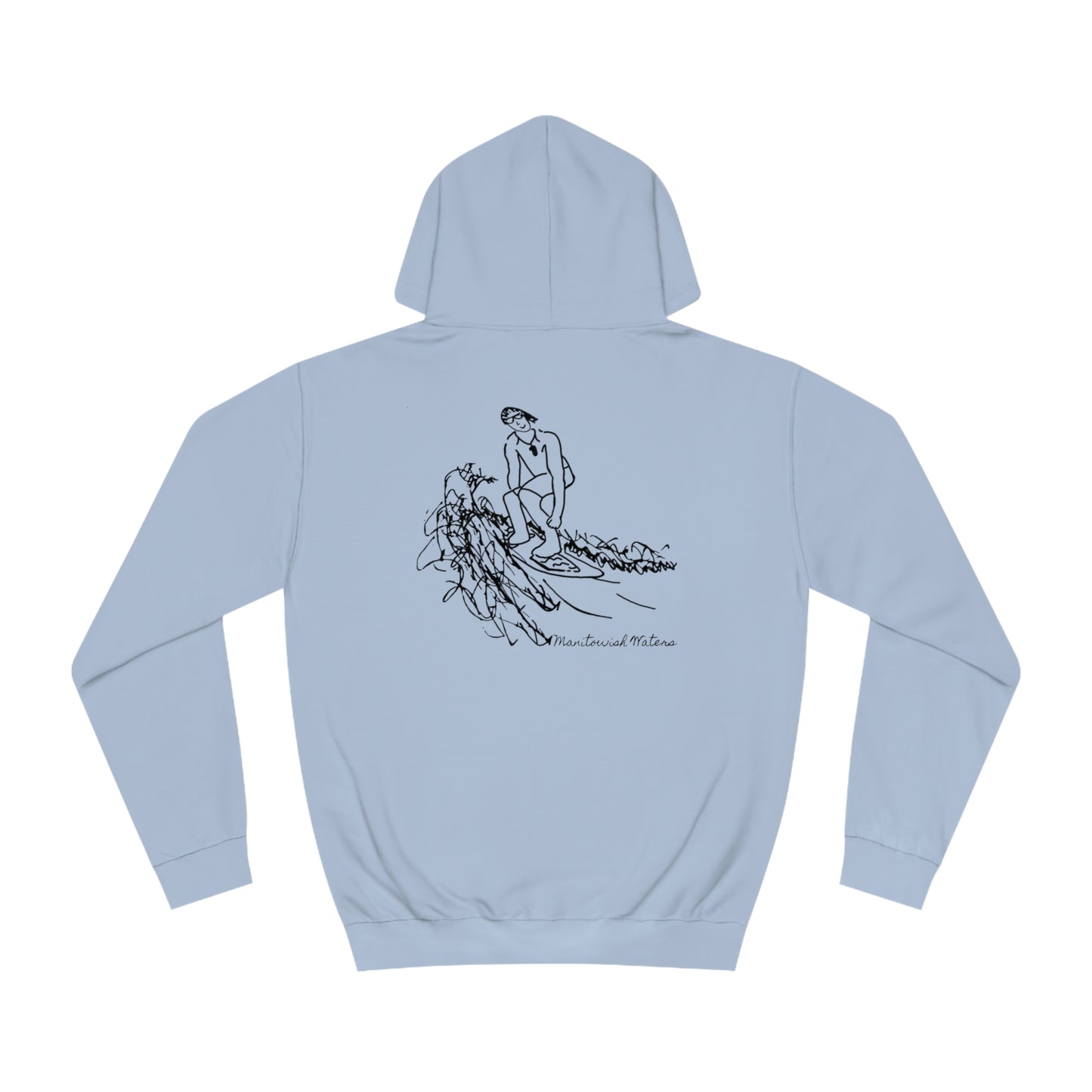 Manitowish Waters Surf Sketch - Lac LaBelle Unisex Hoodie Medium Weight