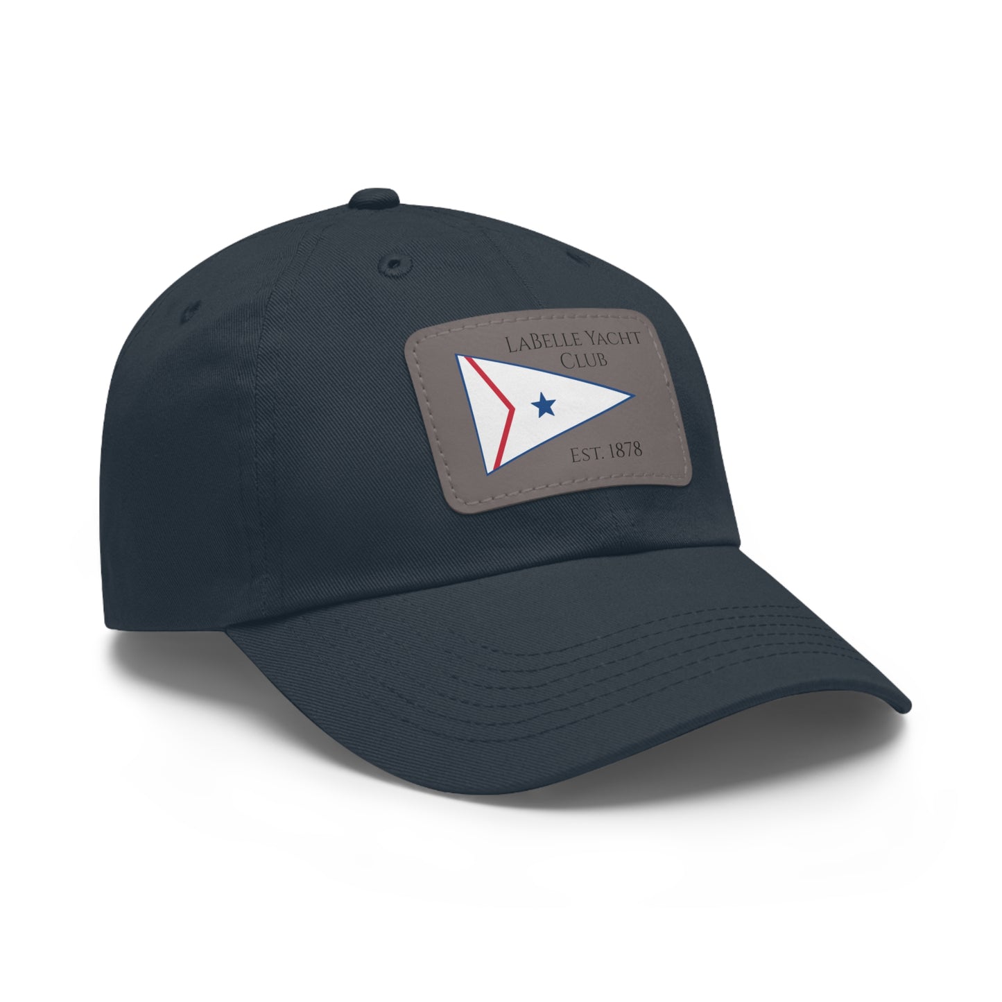 LaBelle Yacht Club Embroidered Hat with Leather Patch