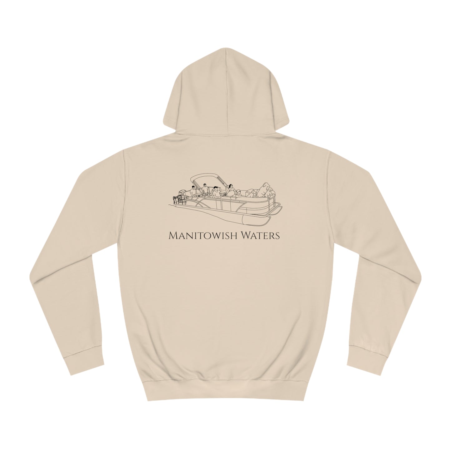 Manitowish Waters Pontoon Boat Family With Dogs - Unisex Hoodie Medium Weight