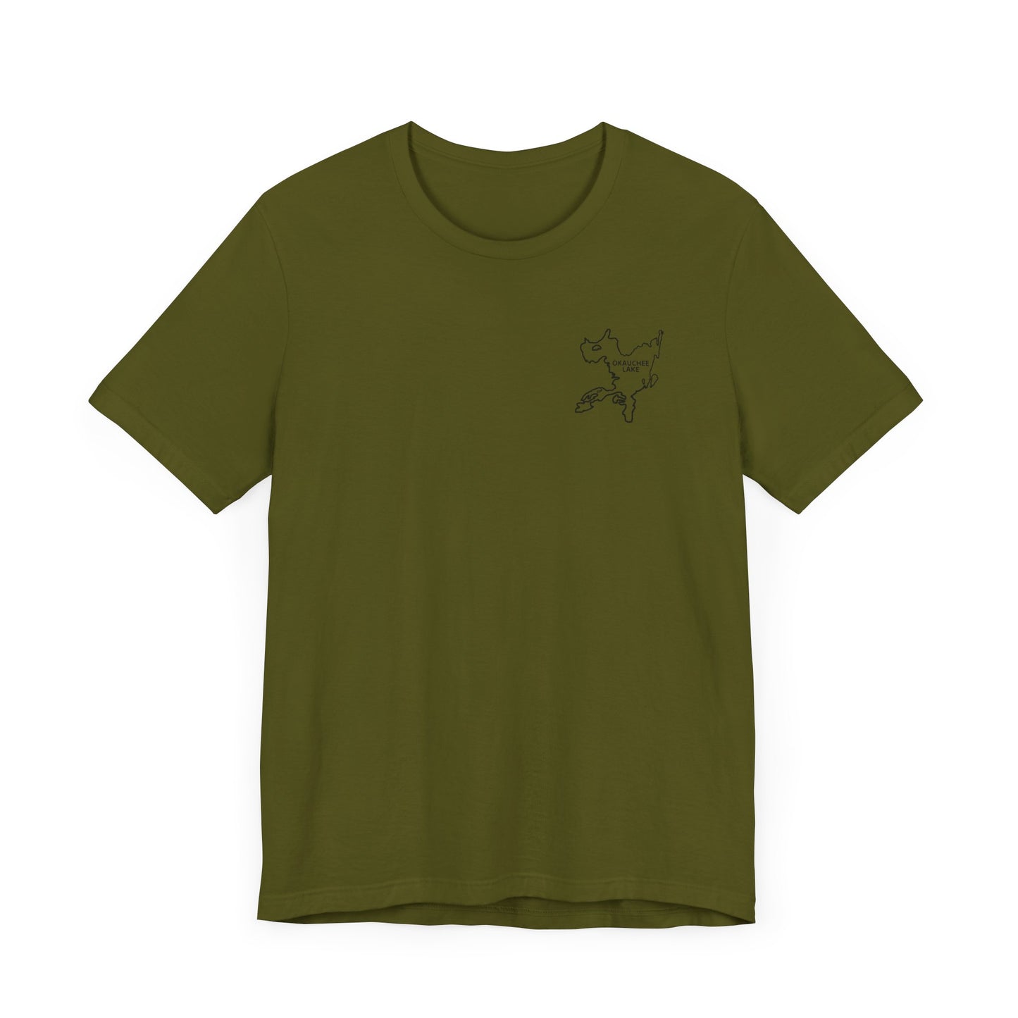 Bow fishing and Okauchee Lake Model - Unisex Lightweight Short Sleeve Tee