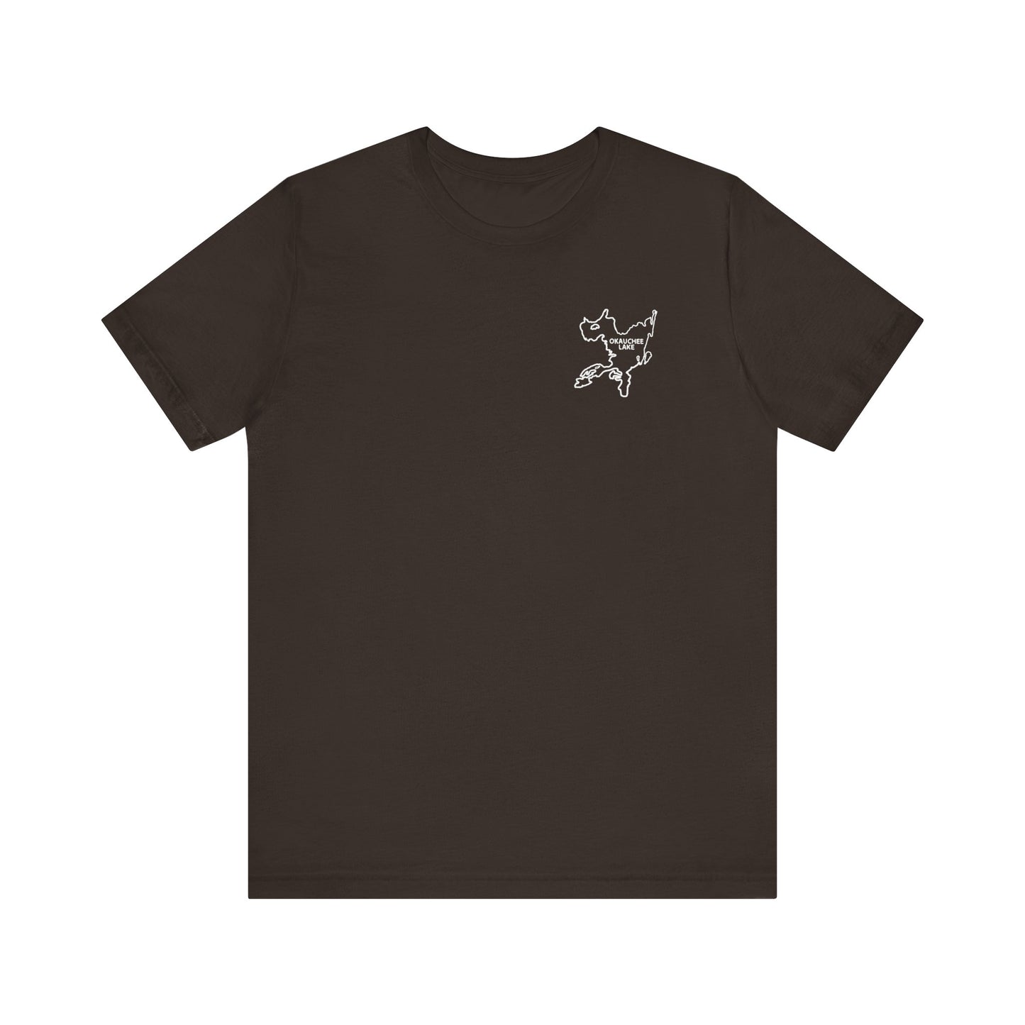 Bow fishing and Okauchee Lake Model - Unisex Lightweight Short Sleeve Tee