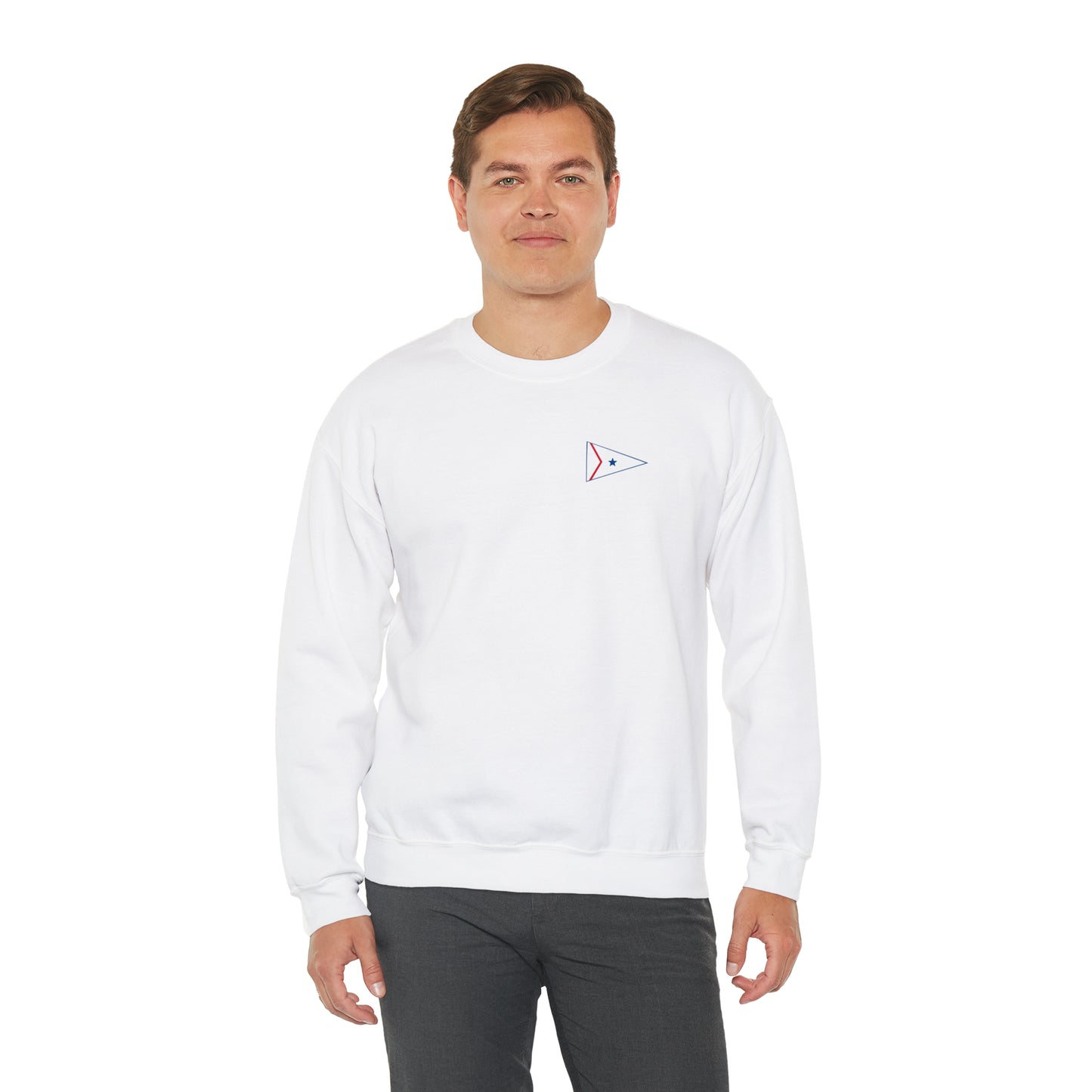 LaBelle Yacht Club Patch Plain Unisex Crewneck Sweatshirt Heavy Blend™