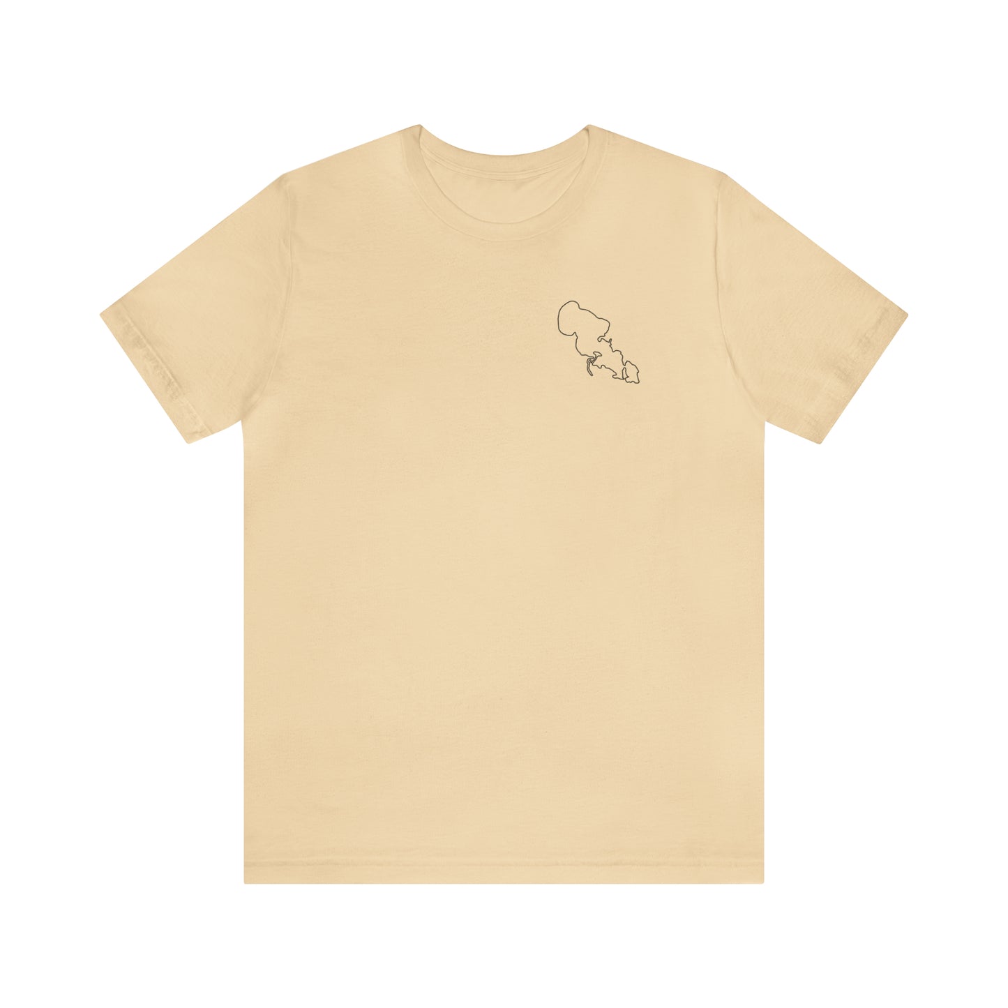 Row Boat Dog Fishing Color - Lac LaBelle Unisex Lightweight Short Sleeve Tee