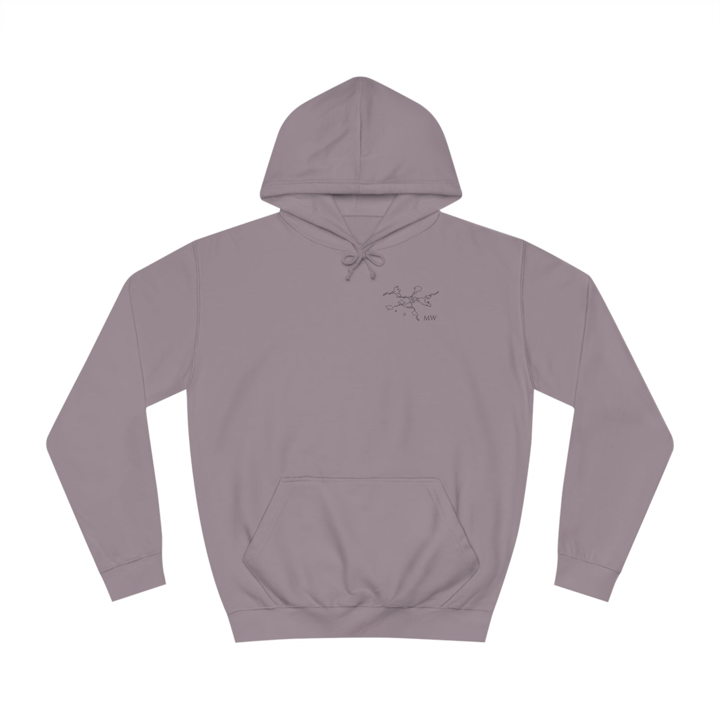 Manitowish Waters Surf Sketch - Lac LaBelle Unisex Hoodie Medium Weight