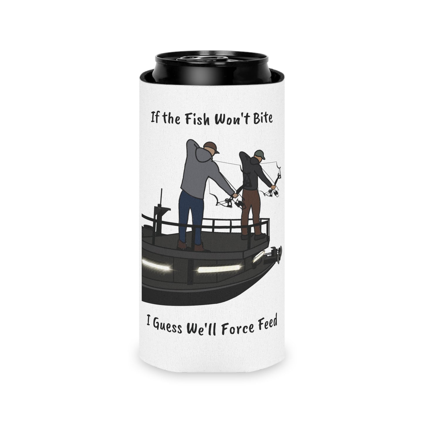 Okauchee Lake Bow Fishing Can Koozie