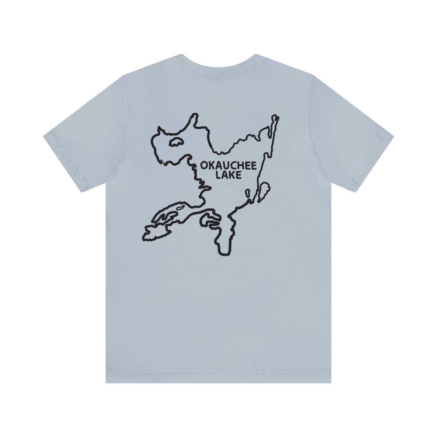 Okauchee Lake, Standup Jetski Fall - Unisex Lightweight Short Sleeve Tee