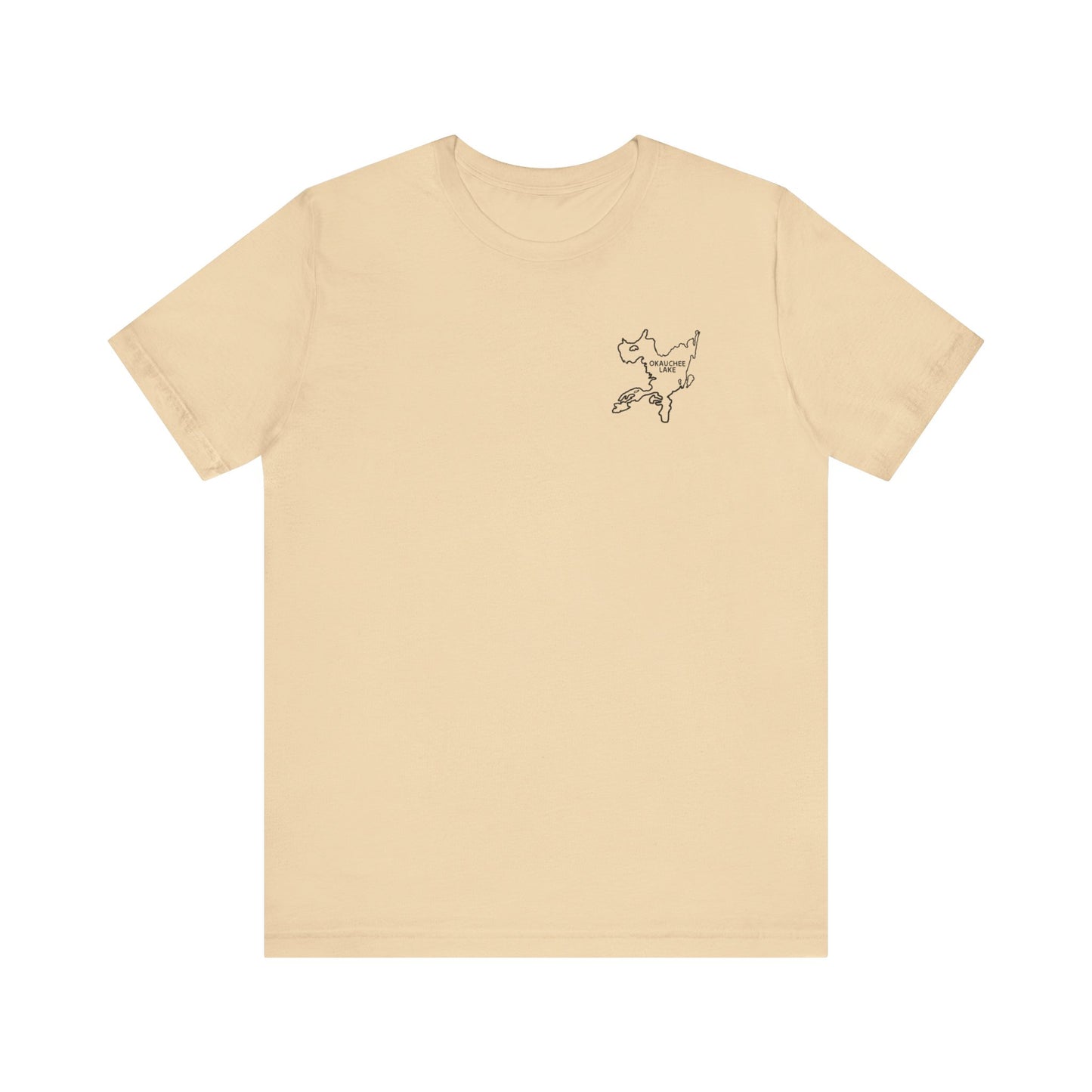 Bow fishing and Okauchee Lake Model - Unisex Lightweight Short Sleeve Tee