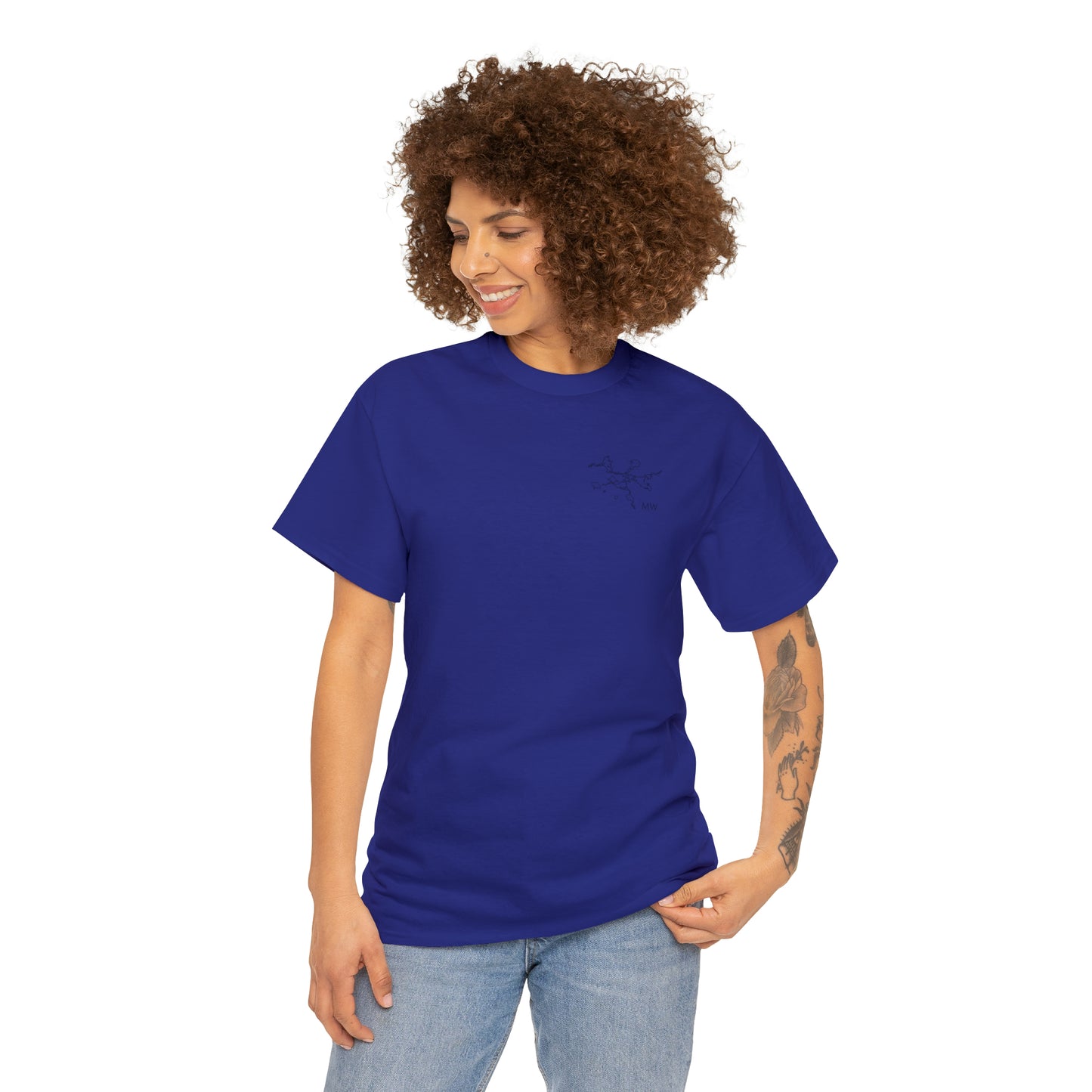 Manitowish Waters Fishing Off Dock - Unisex Heavyweight Short Sleeve Tee