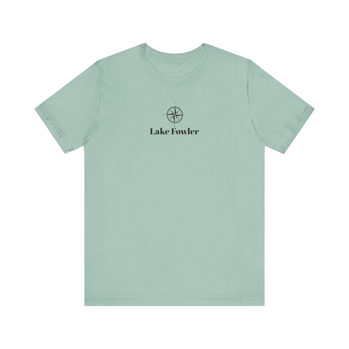Lake Folwer Compass Rose Unisex Lightweight Short Sleeve Tee