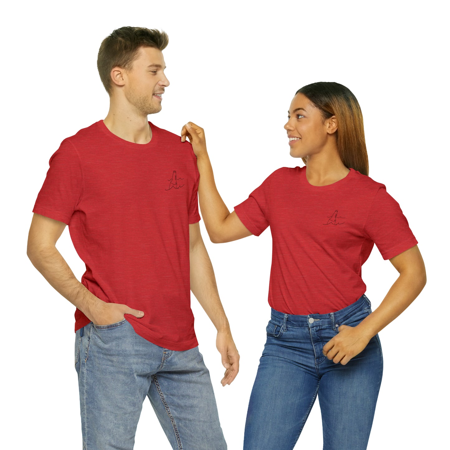 Bottle Patch - lac LaBelle Unisex Lightweight Short Sleeve Tee