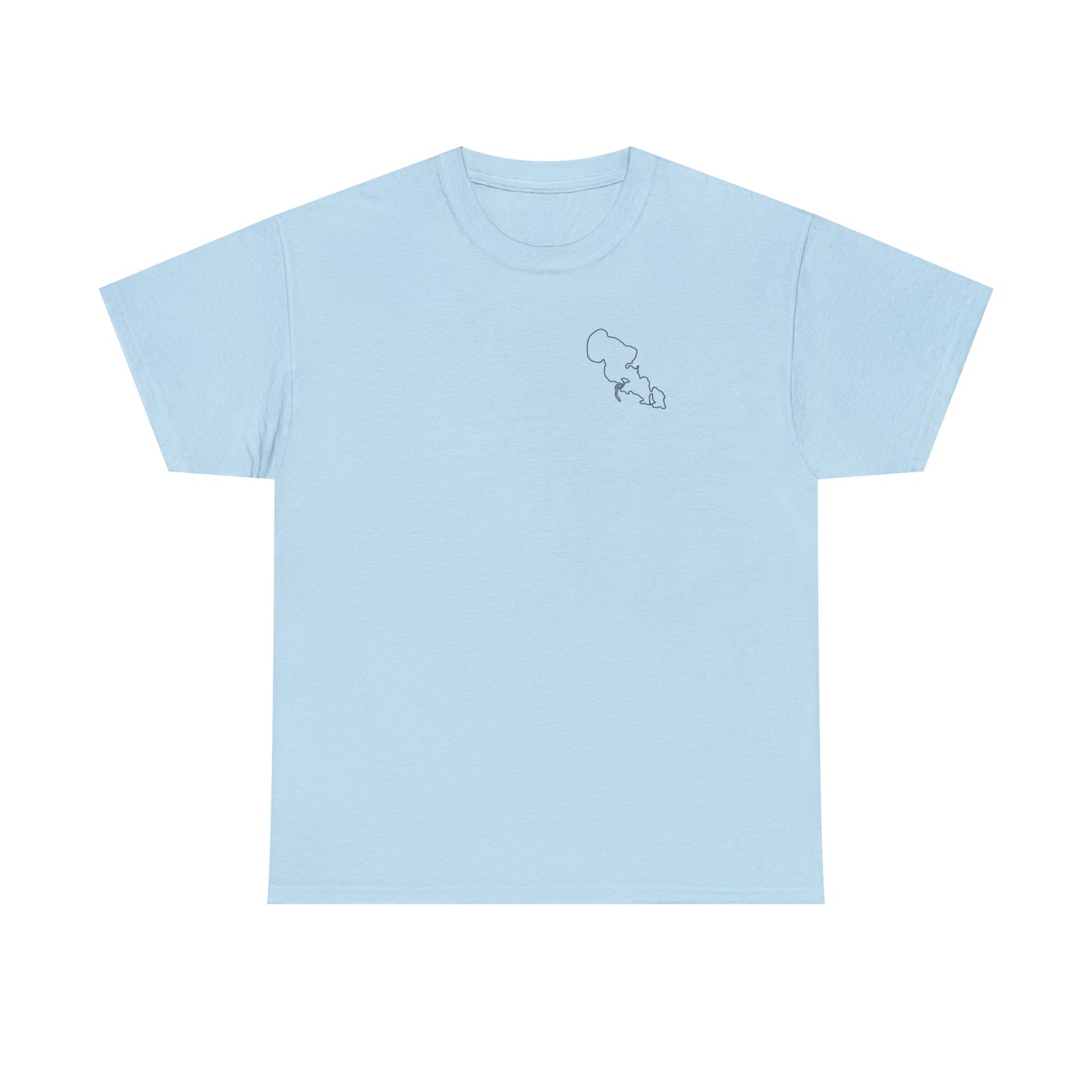 Surf Sketch -Lac LaBelle Unisex Heavyweight Short Sleeve Tee