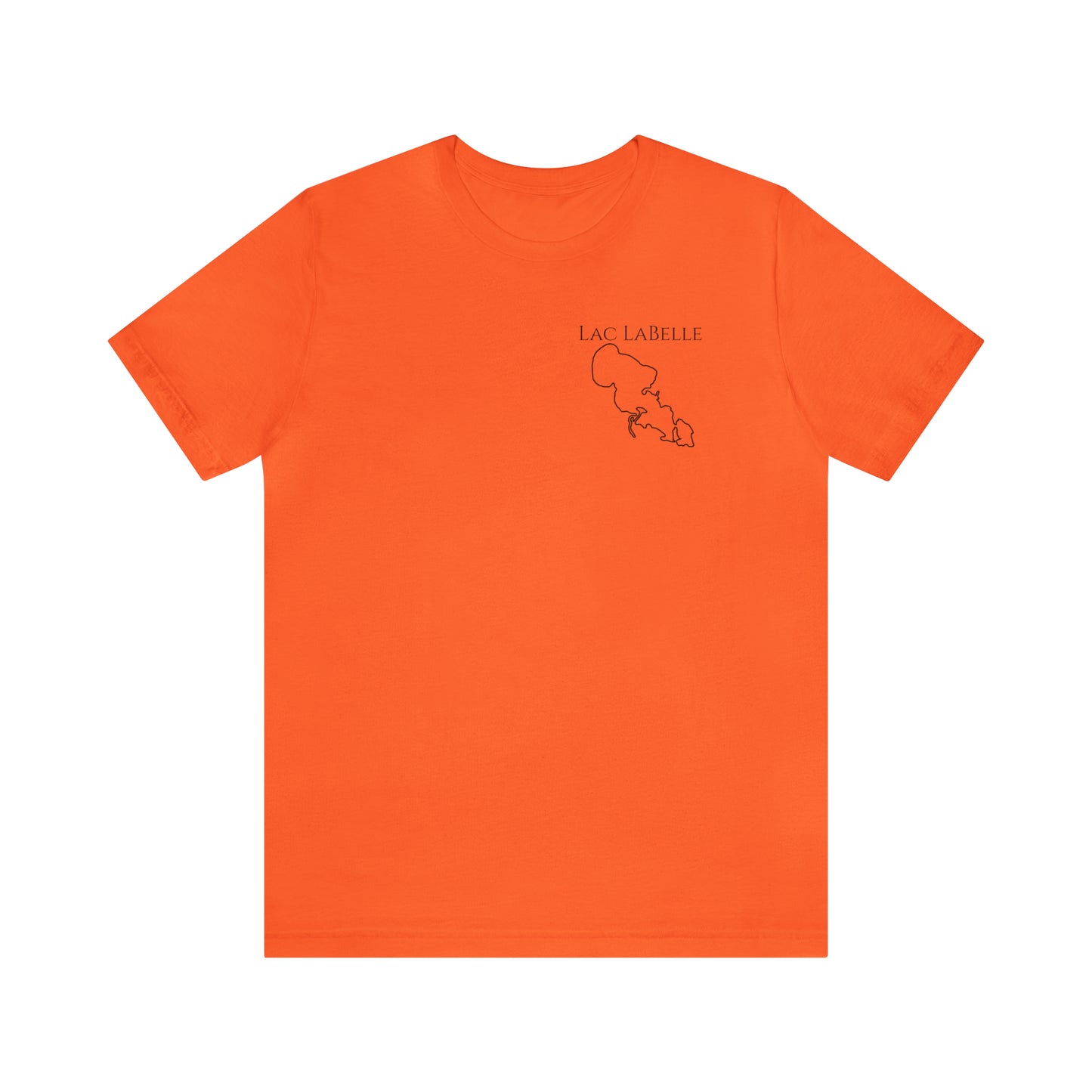 Lac LaBelle, Plain Lake Patch - Unisex Lightweight Short Sleeve Tee