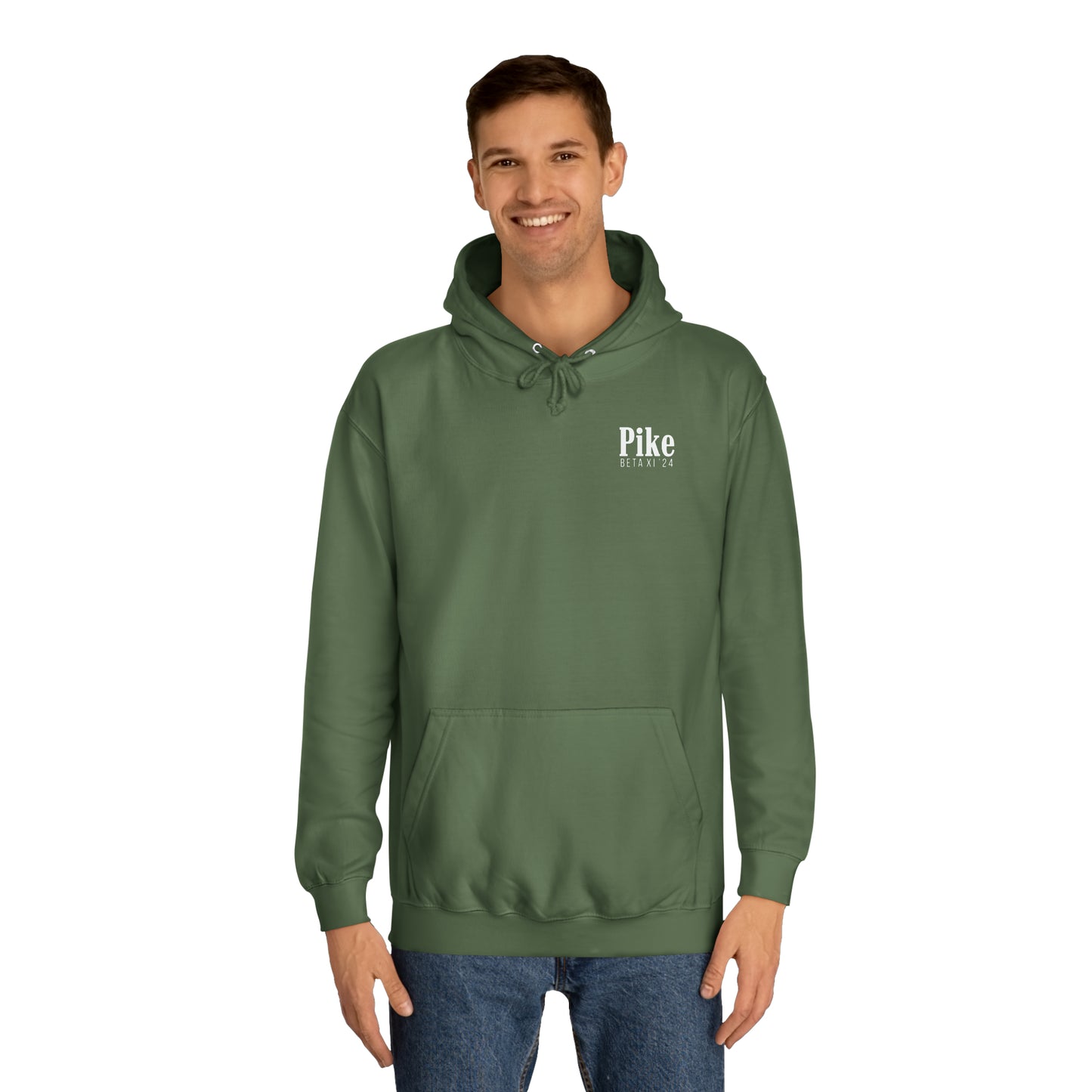 Pike Final Mockup Budweiser Red Unisex Hoodie Medium Weight