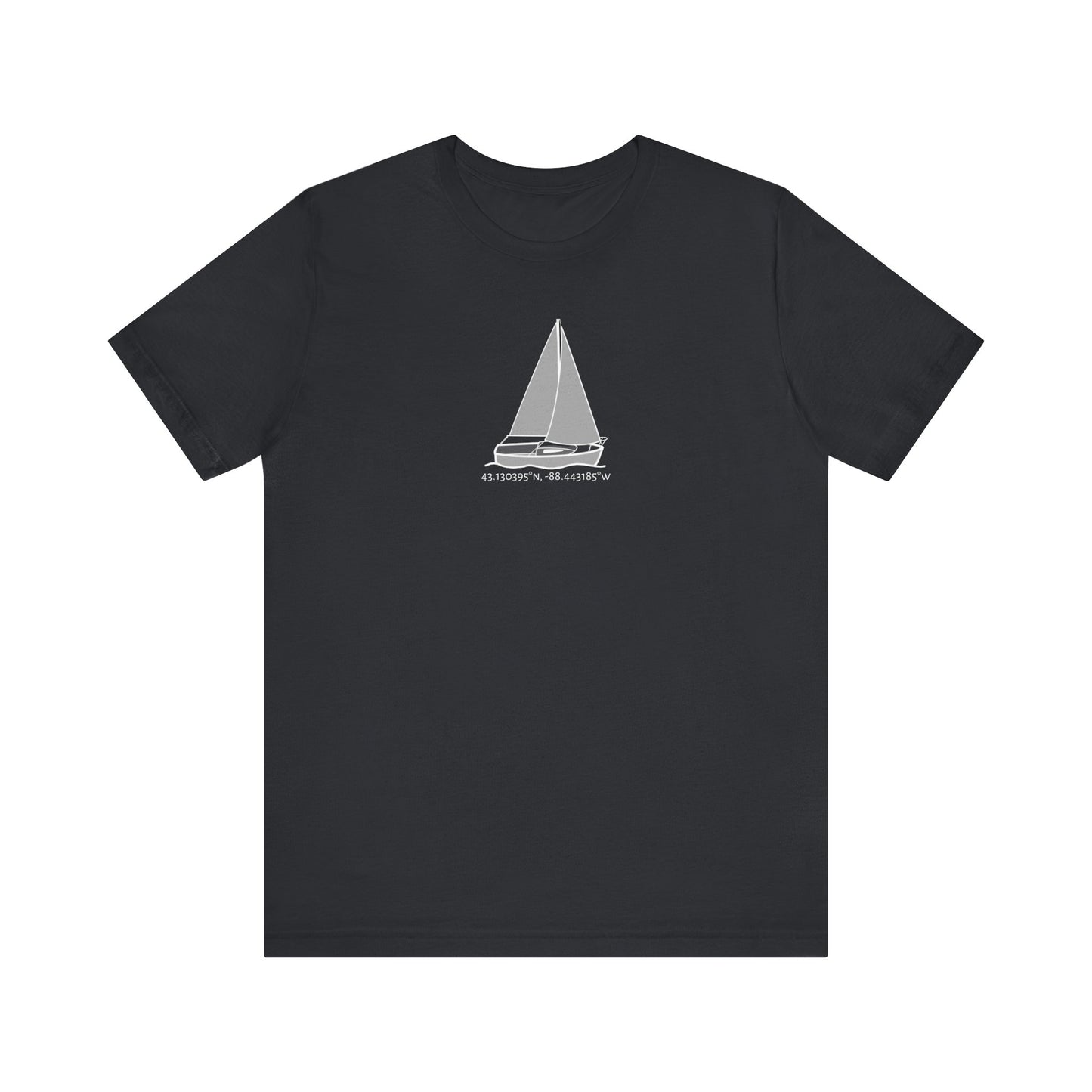 Unisex Lightweight Short Sleeve Tee (Comfort Sailboat Design)