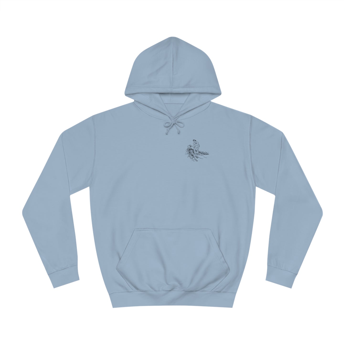 Manitowish Waters Surfing Sketch Patch - Unisex Hoodie Medium Weight