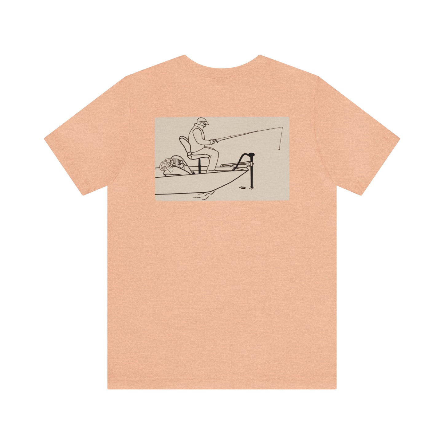 Dutch Hollow Lake, Trolling Motor Fishing Color - Unisex Lightweight Short Sleeve Tee