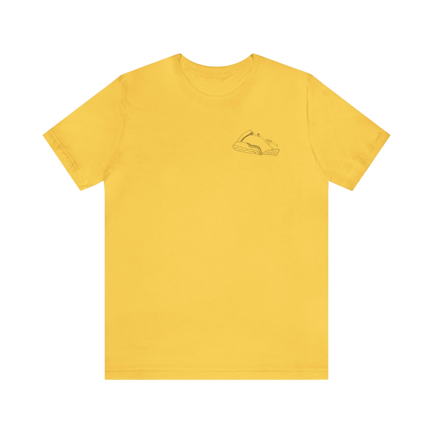 Okauchee Lake, Standup Jetski Fall - Unisex Lightweight Short Sleeve Tee