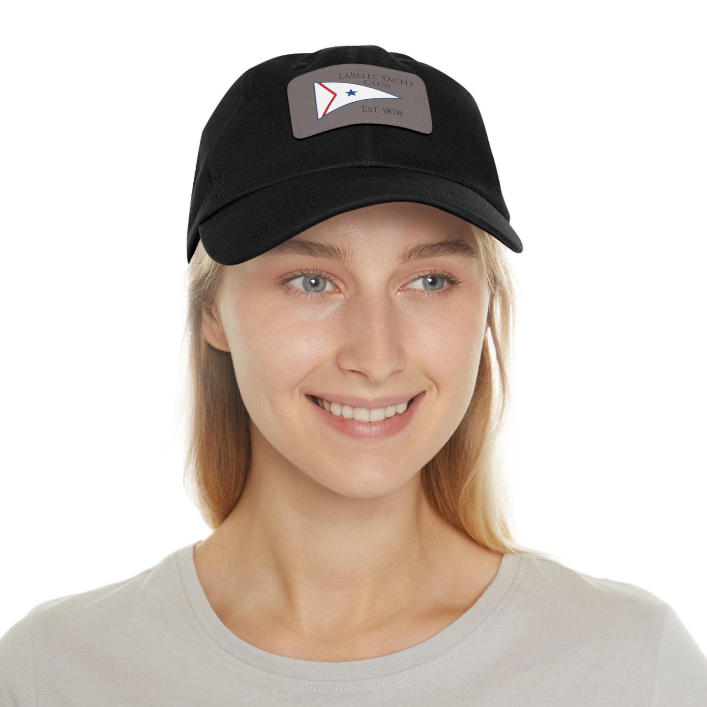 LaBelle Yacht Club Embroidered Hat with Leather Patch