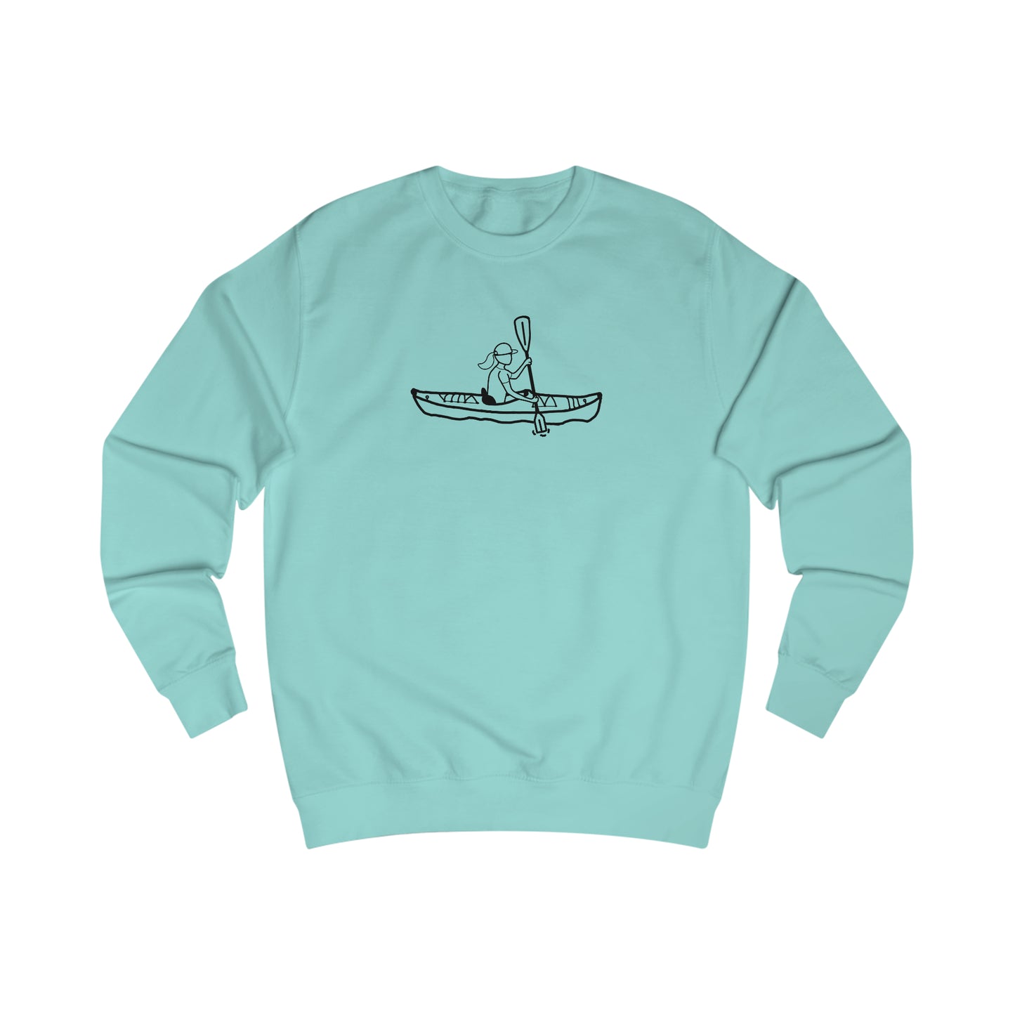 Manitowish Waters Kayak Girl - Men's Sweatshirt