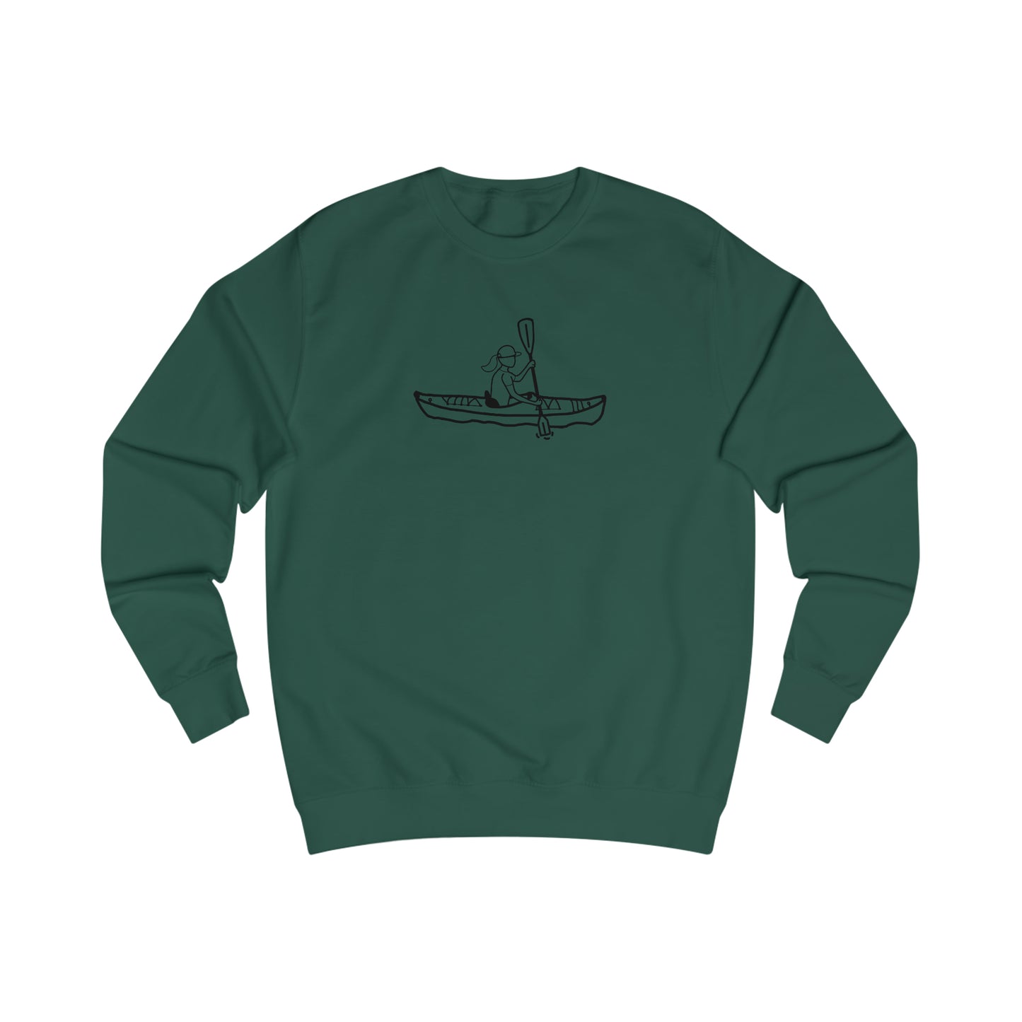 Manitowish Waters Kayak Girl - Men's Sweatshirt