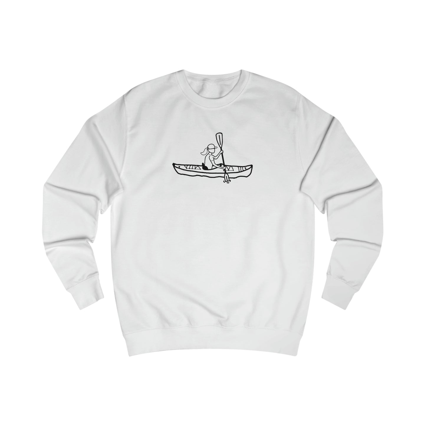 Manitowish Waters Kayak Girl - Men's Sweatshirt