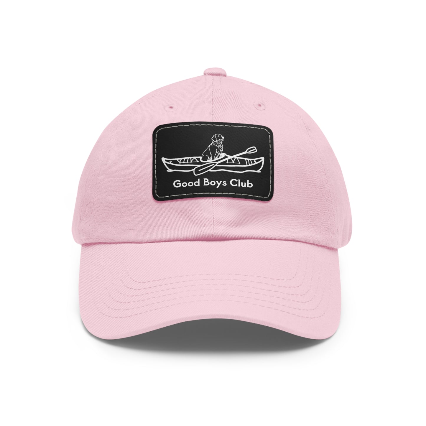 Good Boys Club Golden Retriever Kayak Dog - Hat with Leather Patch