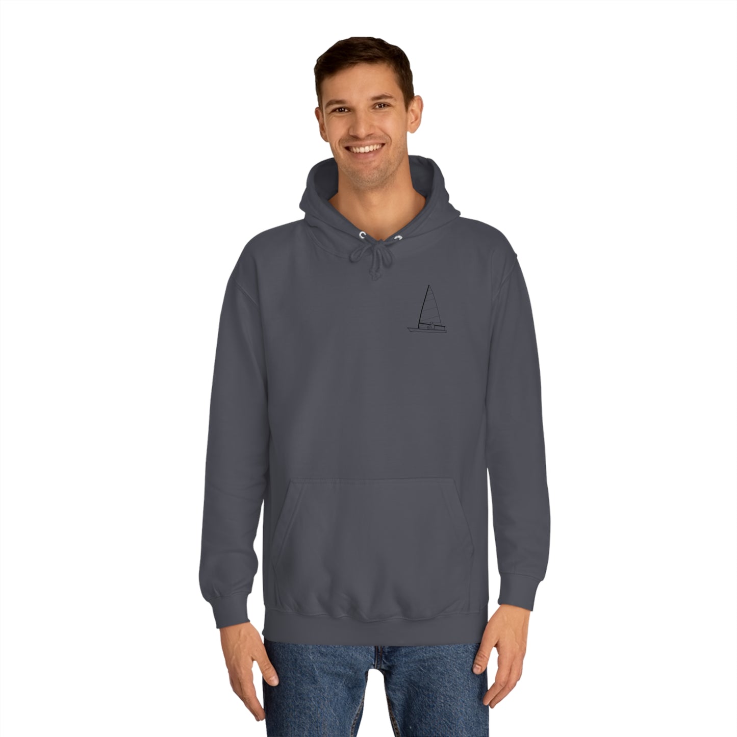 Manitowish Waters Sailboat Patch - Unisex Hoodie Medium Weight