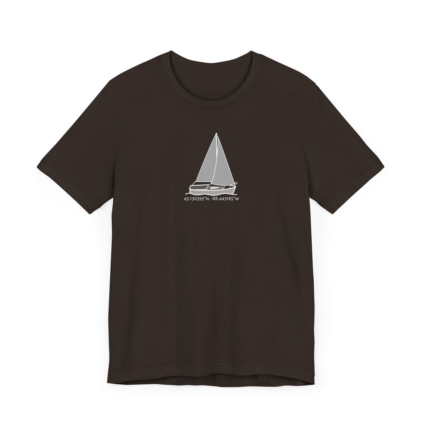 Unisex Lightweight Short Sleeve Tee (Comfort Sailboat Design)