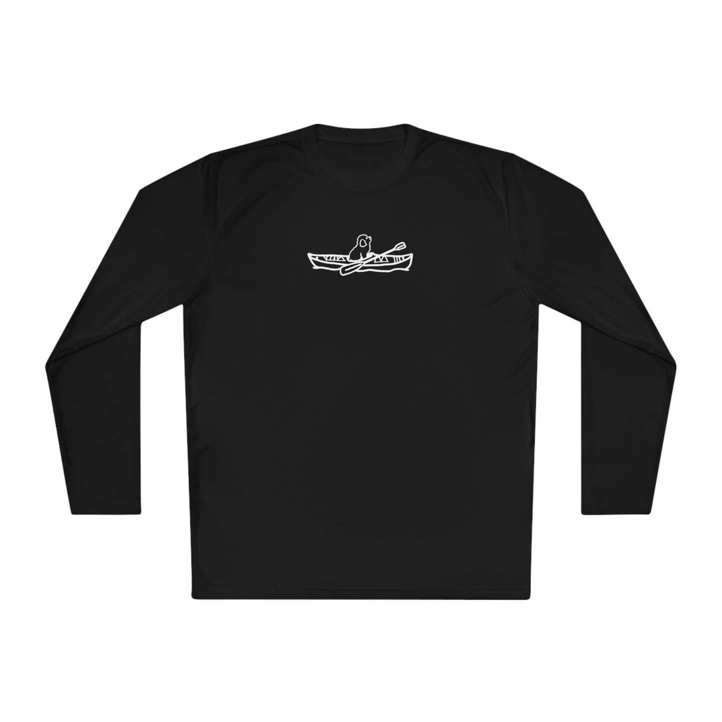 Kayak Dog - Mini Golden Doodle/Toy Poodle - Unisex Lightweight Sport Long Sleeve Tee