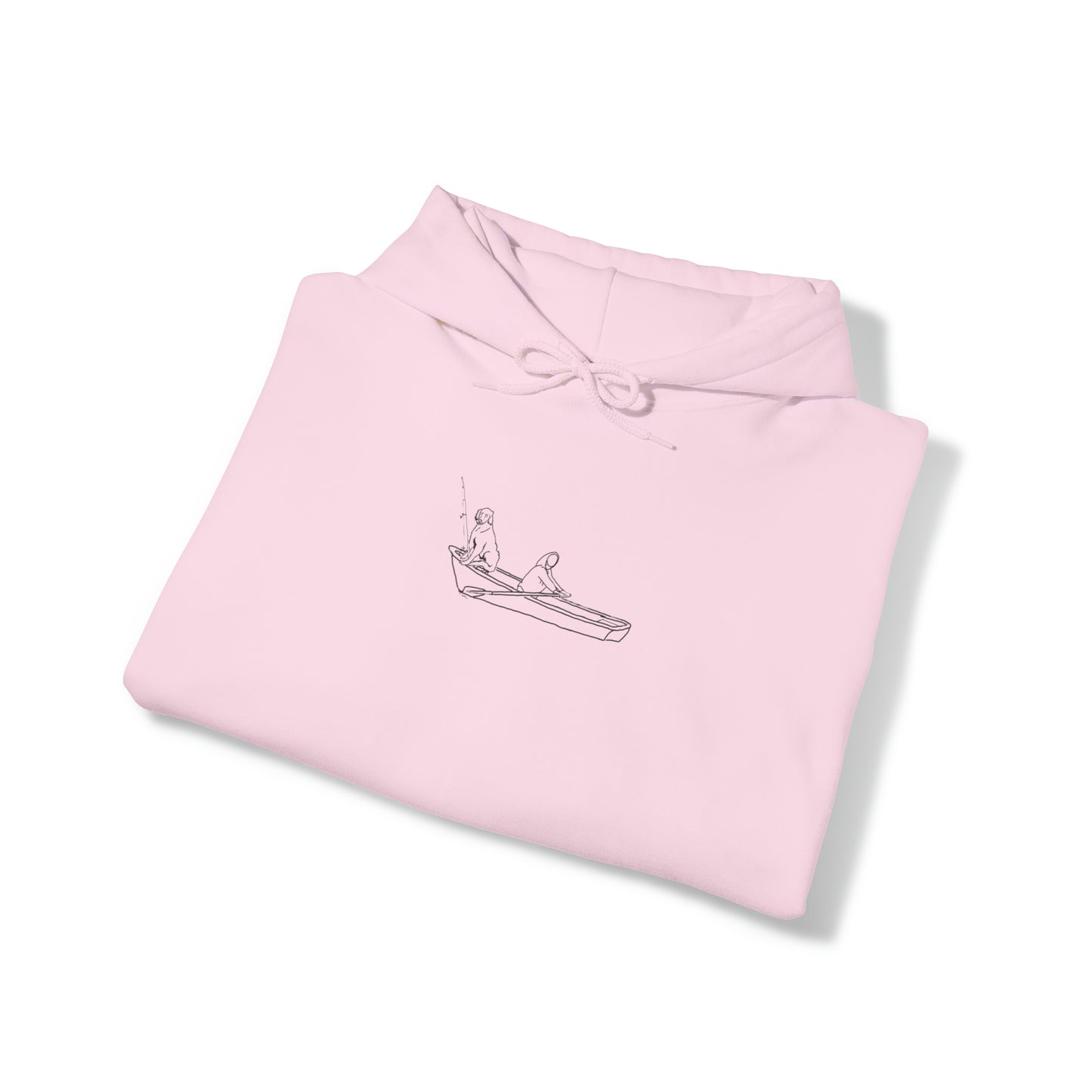 Unisex Heavy Blend Hooded Sweatshirt - row boat dog