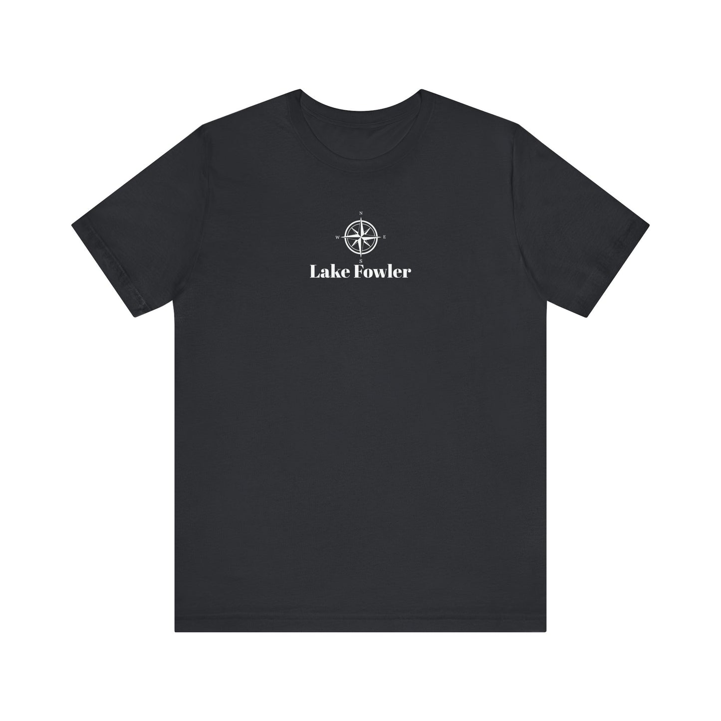Lake Folwer Compass Rose Unisex Lightweight Short Sleeve Tee