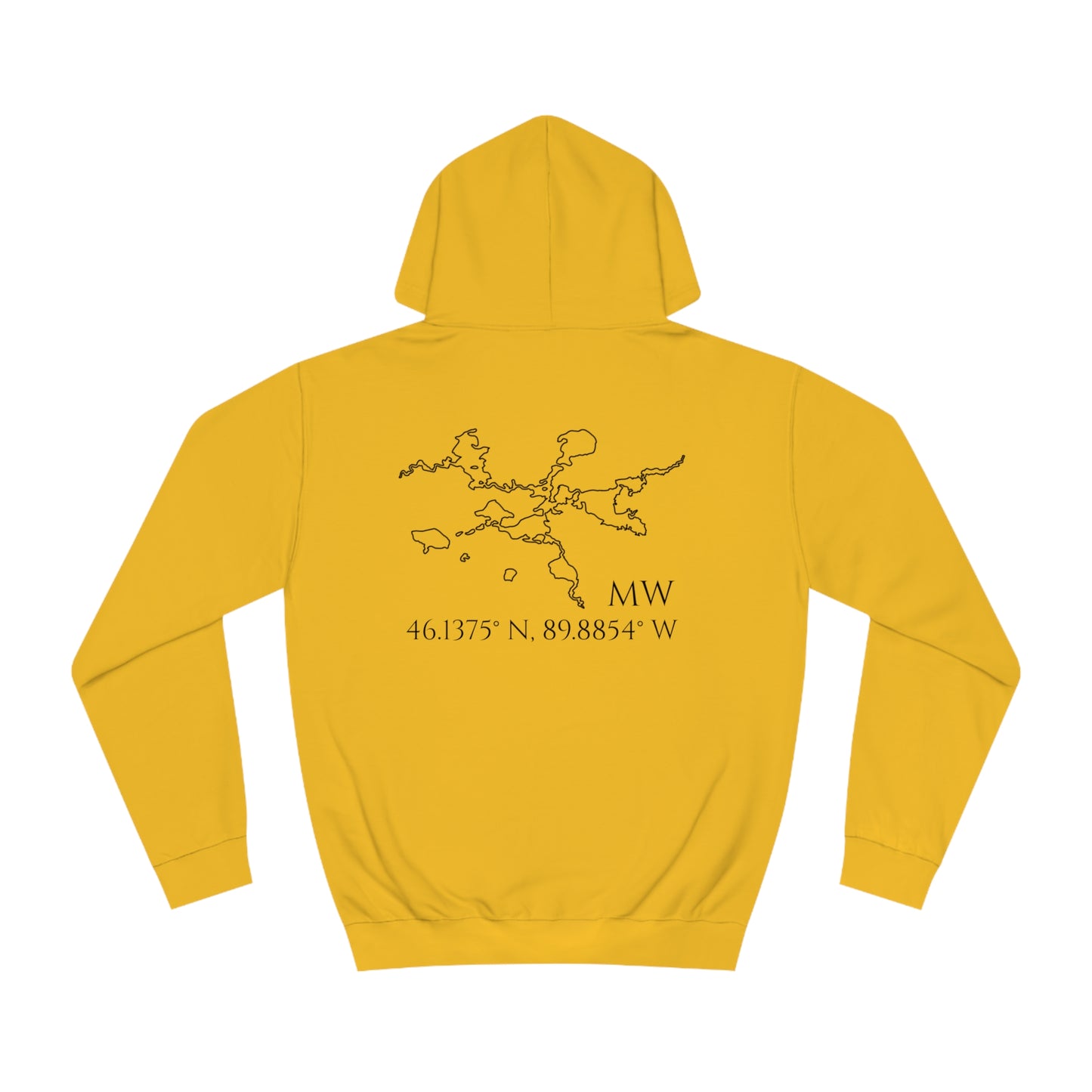 Manitowish Waters Sailboat Patch - Unisex Hoodie Medium Weight