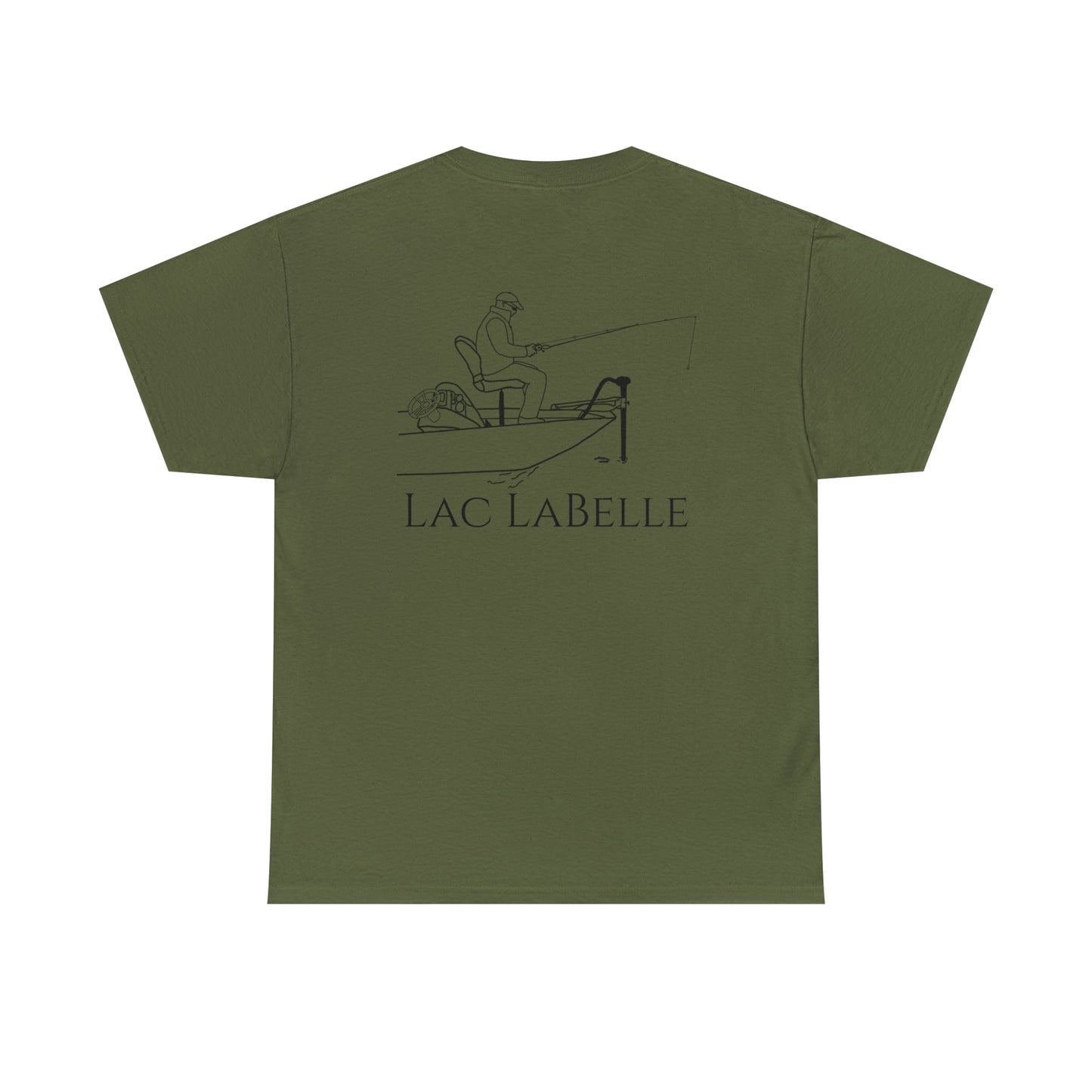 Trolling Motor Fishing - Lac LaBelle Unisex Heavy Tee Shirt