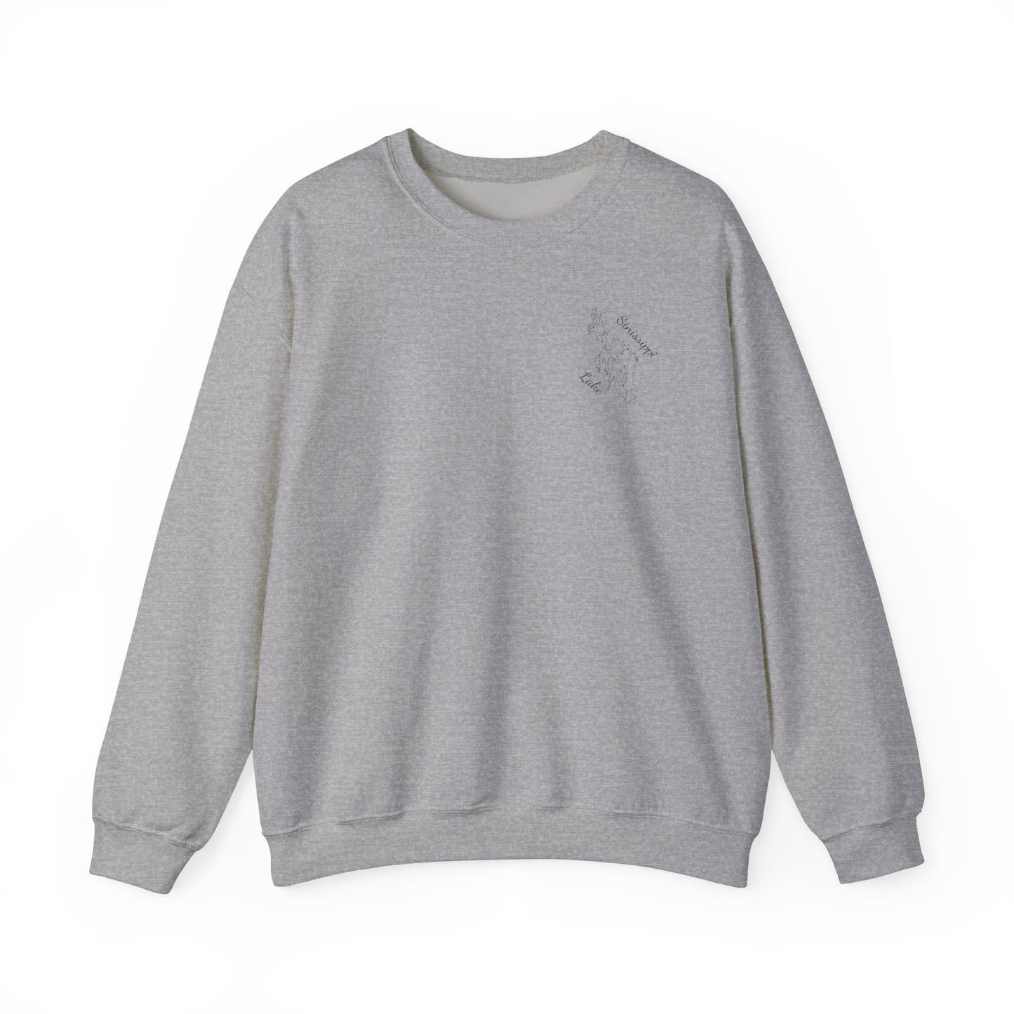 Paddle Board Girl - Sinissippi Lake Unisex Heavy Blend™ Crewneck Sweatshirt