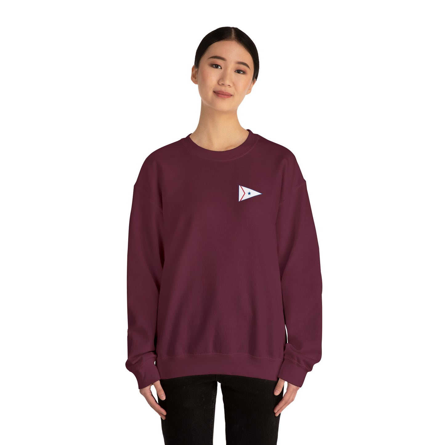 LaBelle Yacht Club Patch Plain Unisex Crewneck Sweatshirt Heavy Blend™