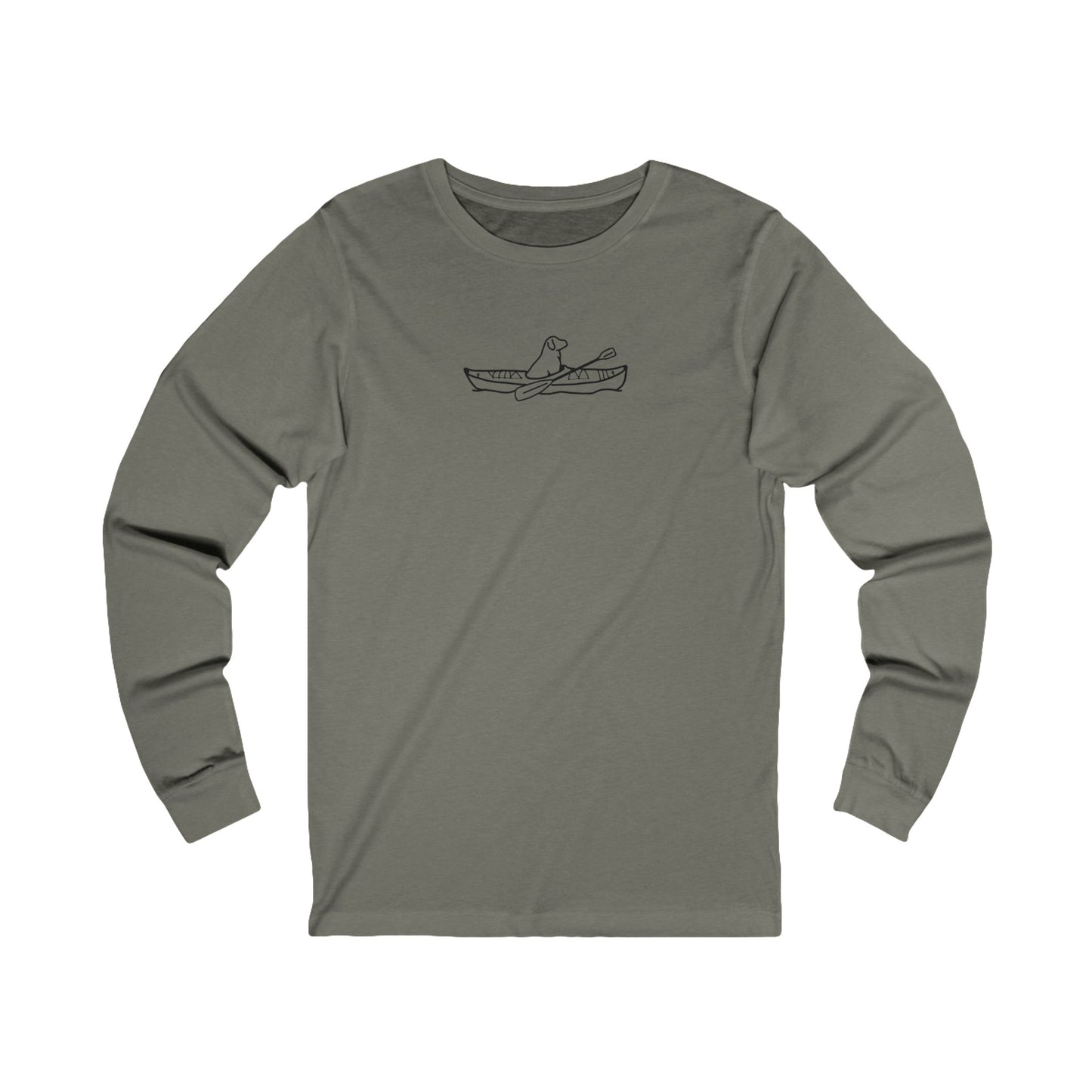 Kayak Dog - Lab Plain - Unisex Long Sleeve Tee (Cotton)