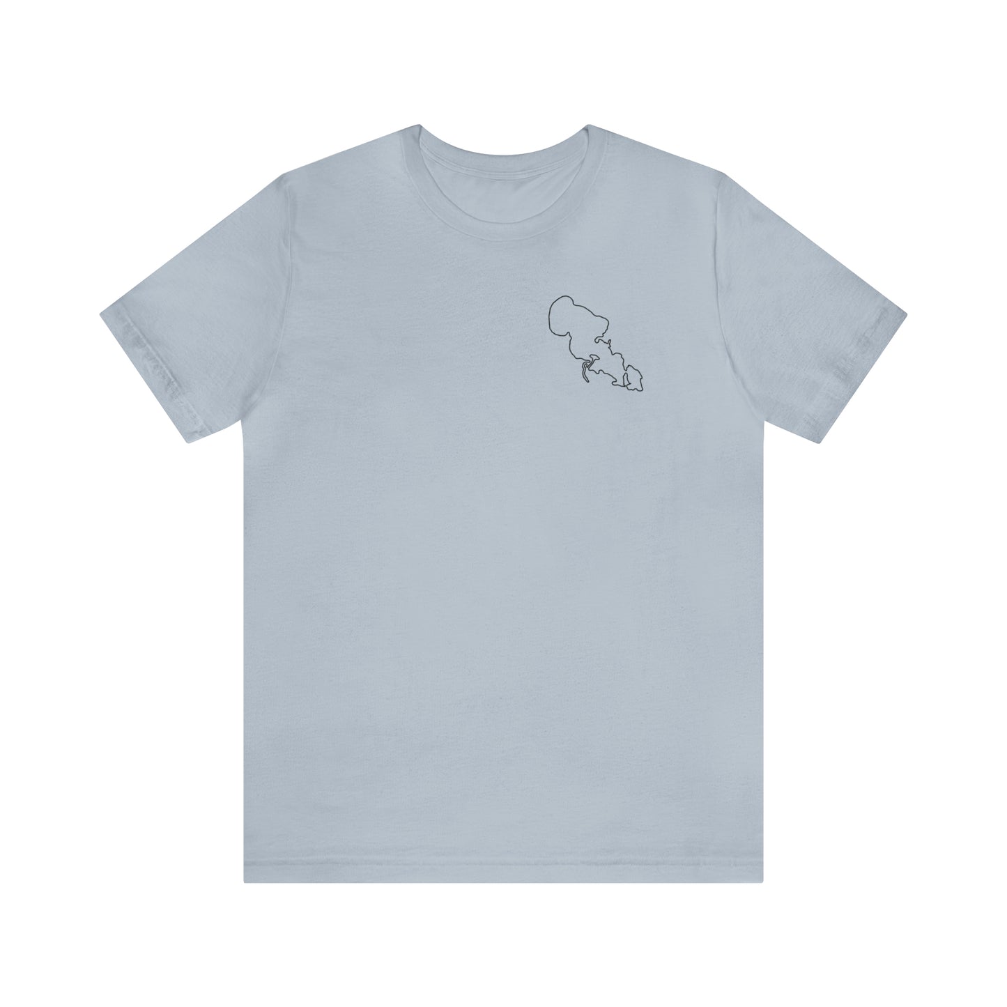 Wisconsin Sailing - Lac LaBelle Unisex Lightweight Short Sleeve Tee