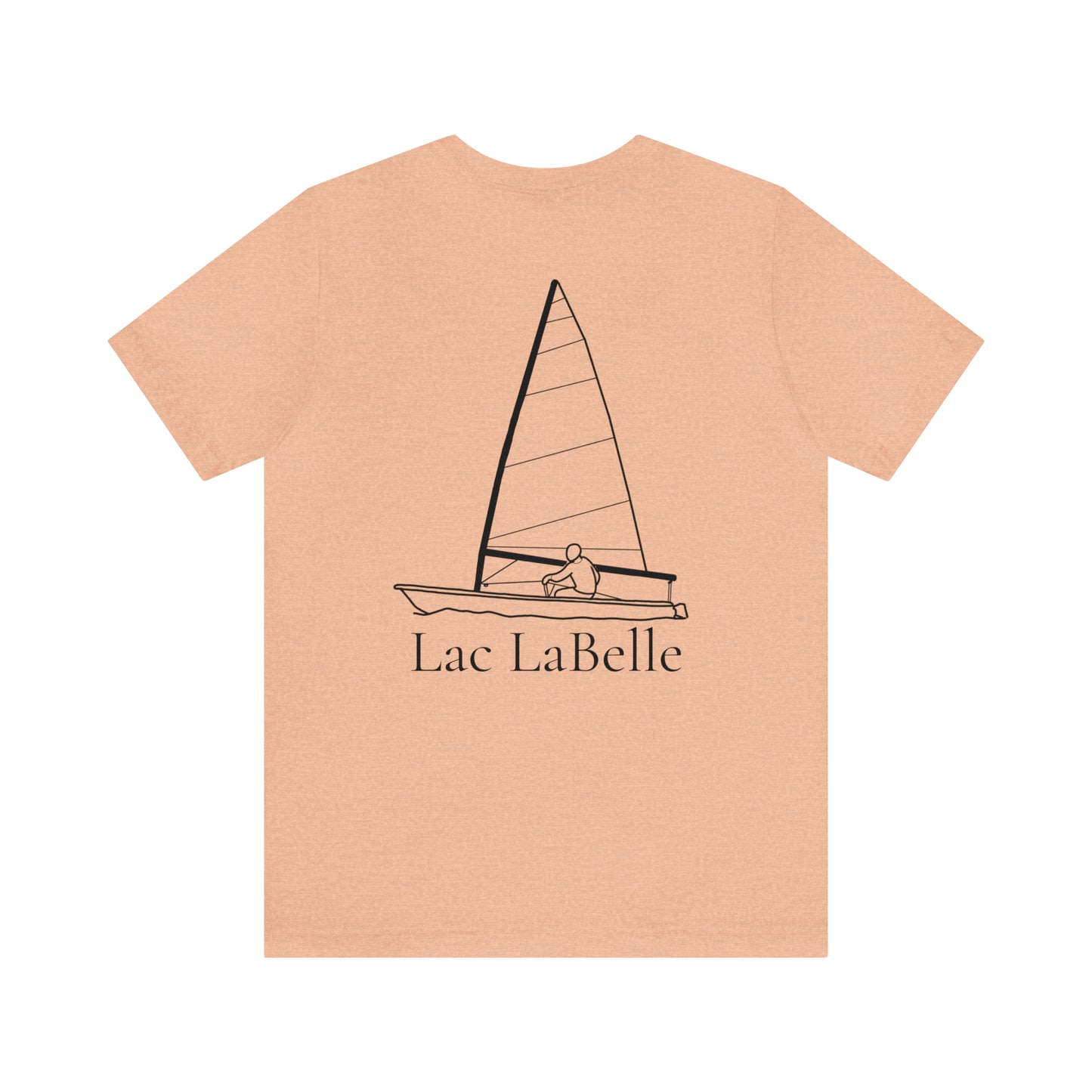 Lac LaBelle, Sailing - Unisex Lightweight Short Sleeve Tee