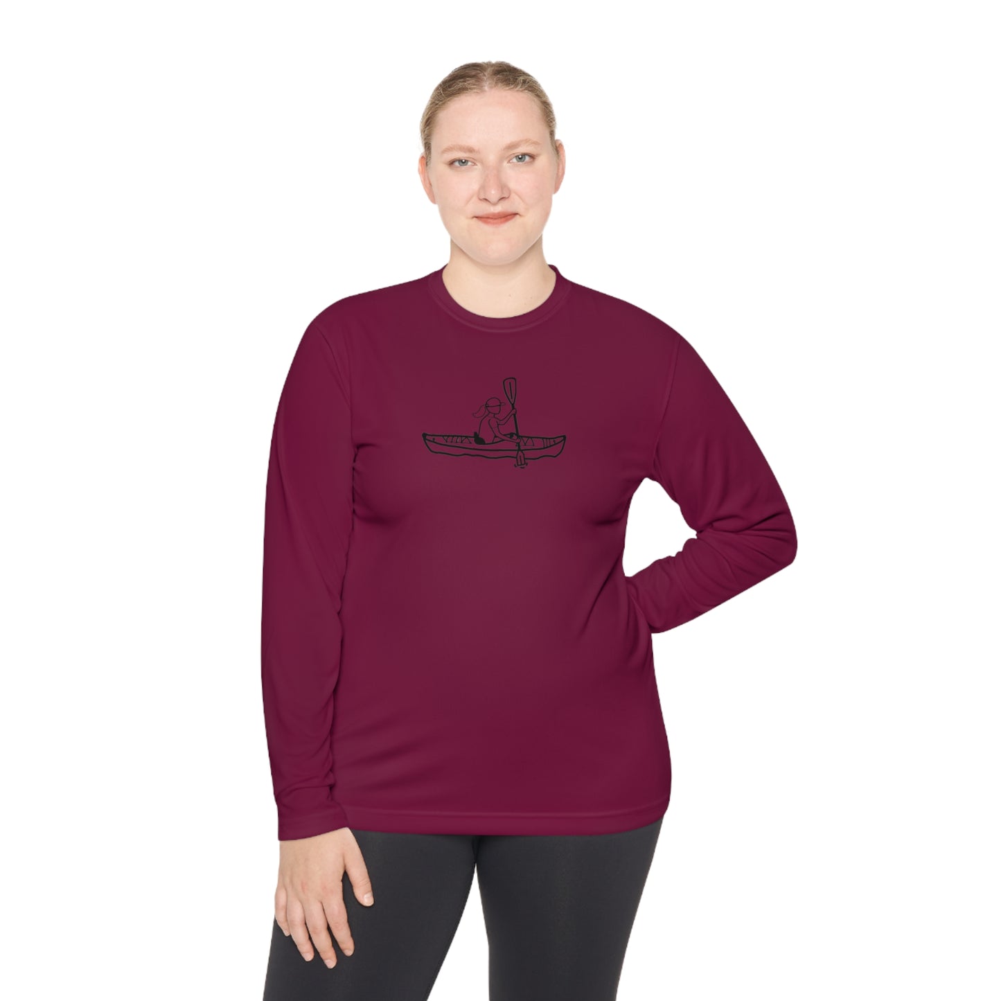 Lightweight Long Sleeve Tee (Kayak Girl Design)
